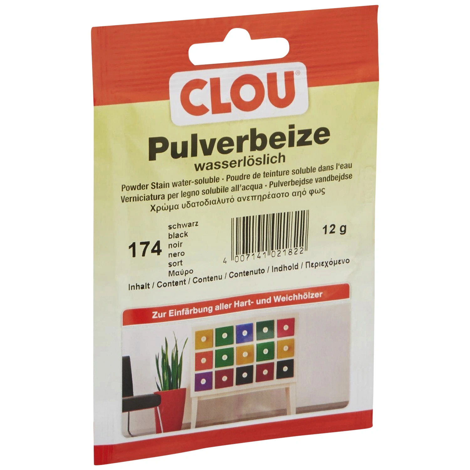 Holzbeize, Gebindegröße: 12 g, schwarz