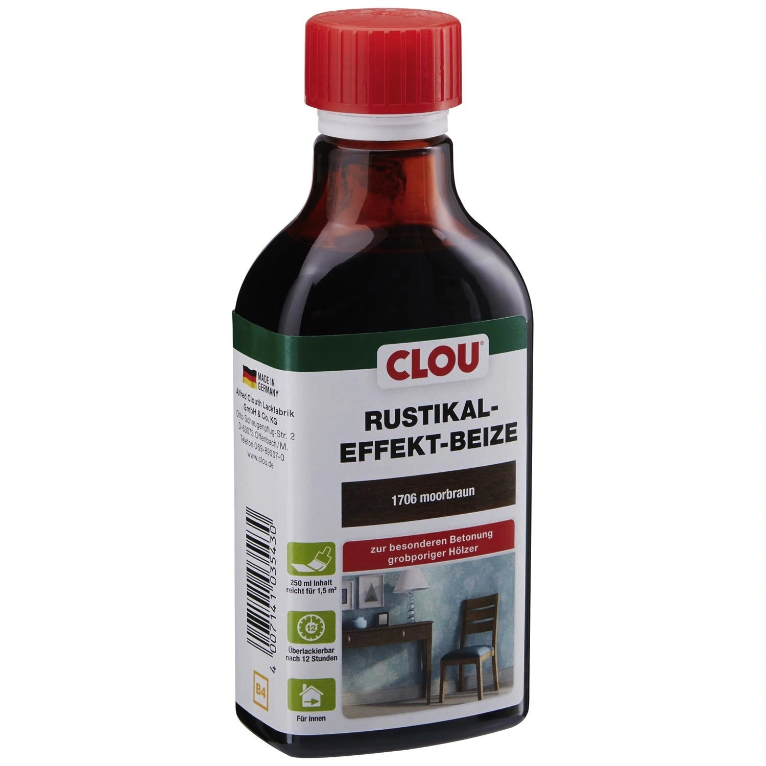 Holzbeize, Gebindegröße: 250 ml, moorbraun