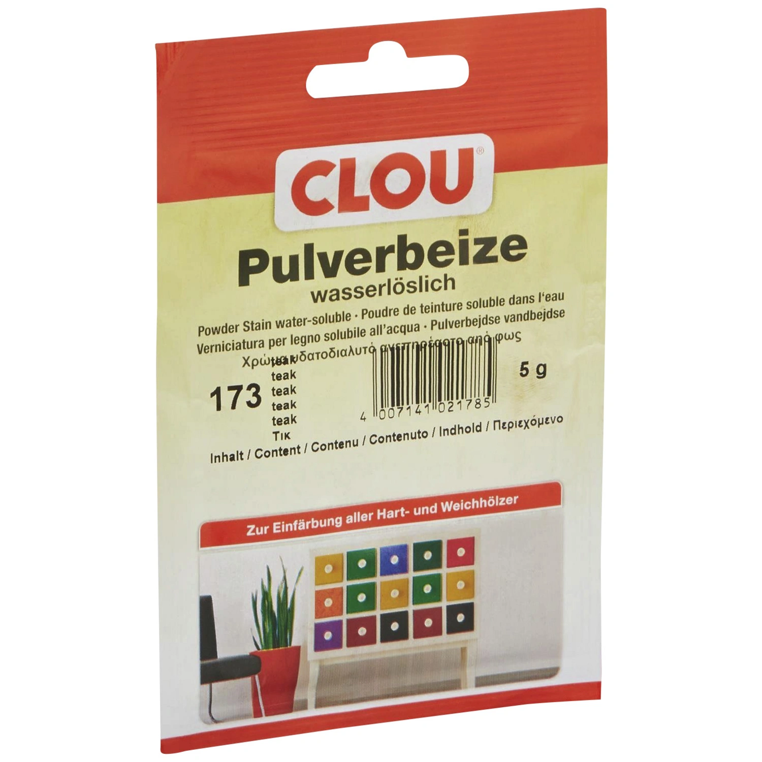 Holzbeize, Gebindegröße: 5 g, teak