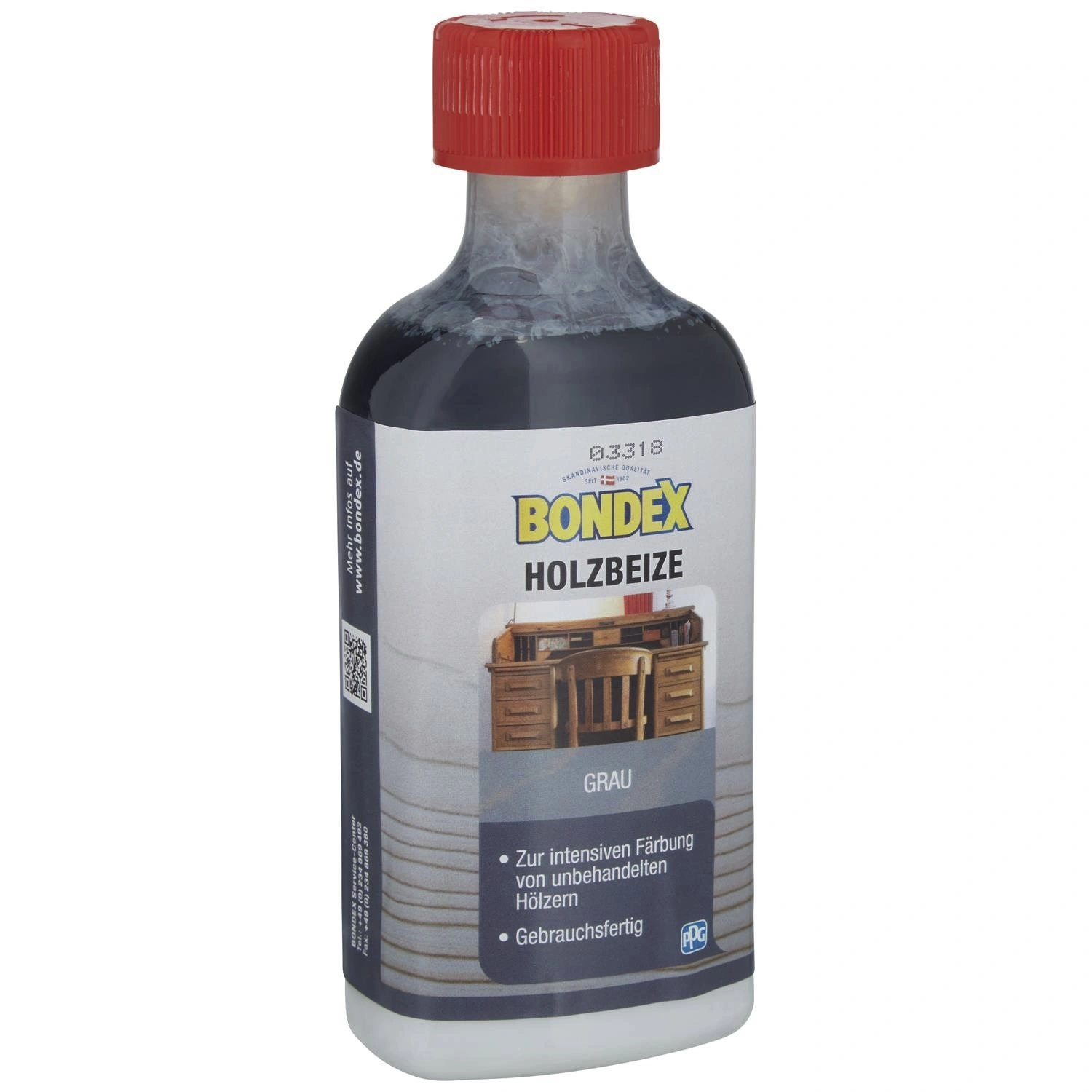 Holzbeize, grau, lasierend, 0.25l