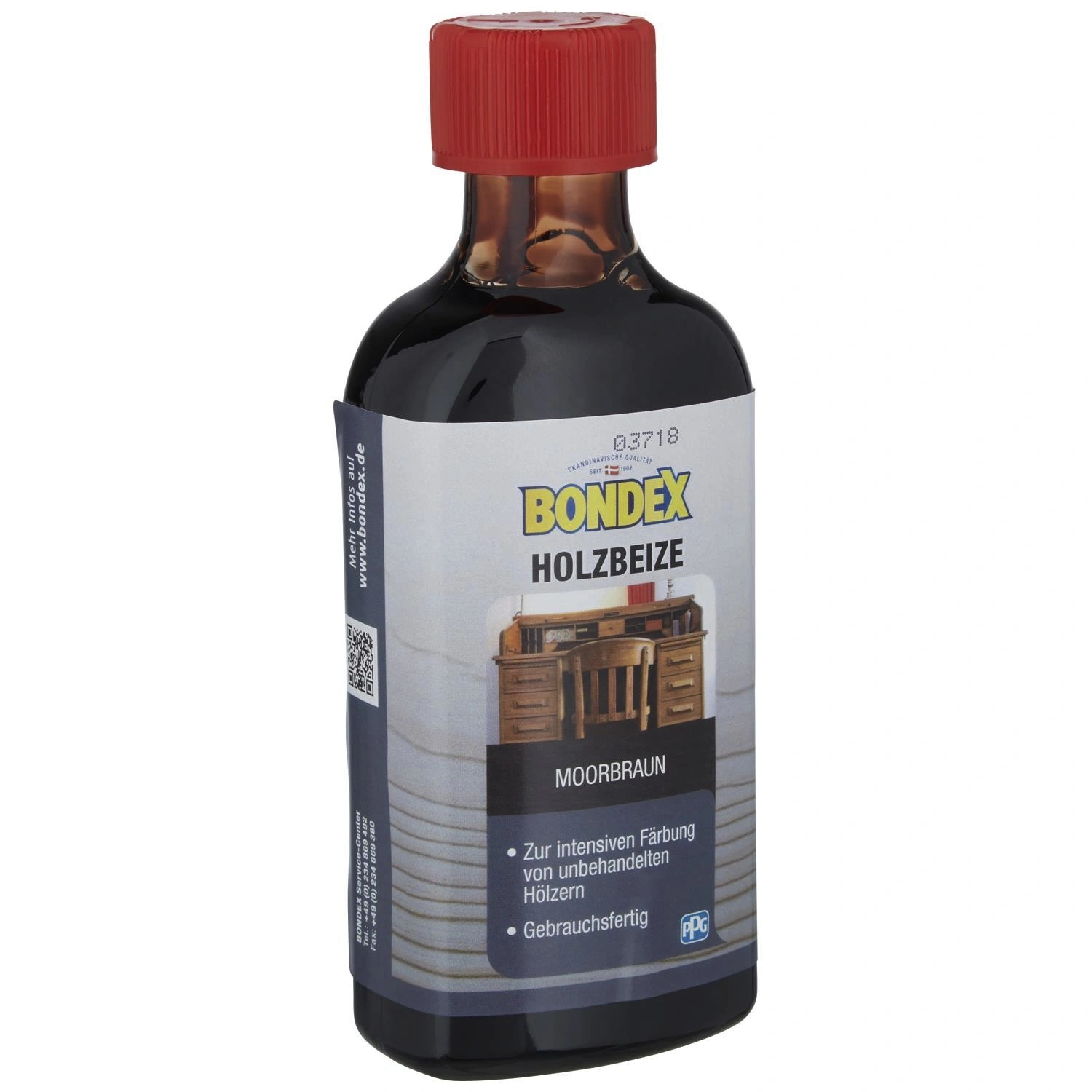 Holzbeize, moorbraun, lasierend, 0.25l