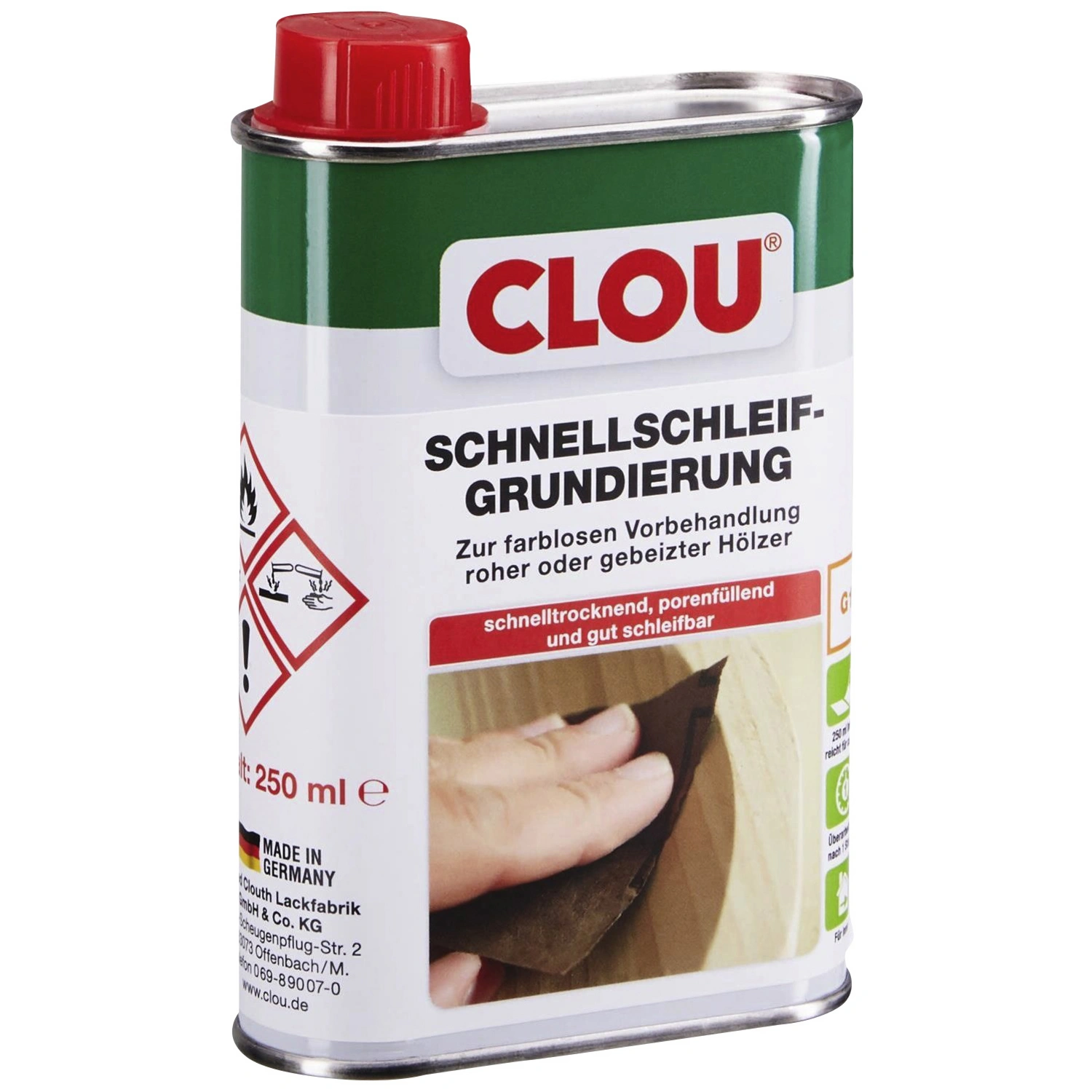 Holzgrundierung, für innen, 0,25 l, farblos
