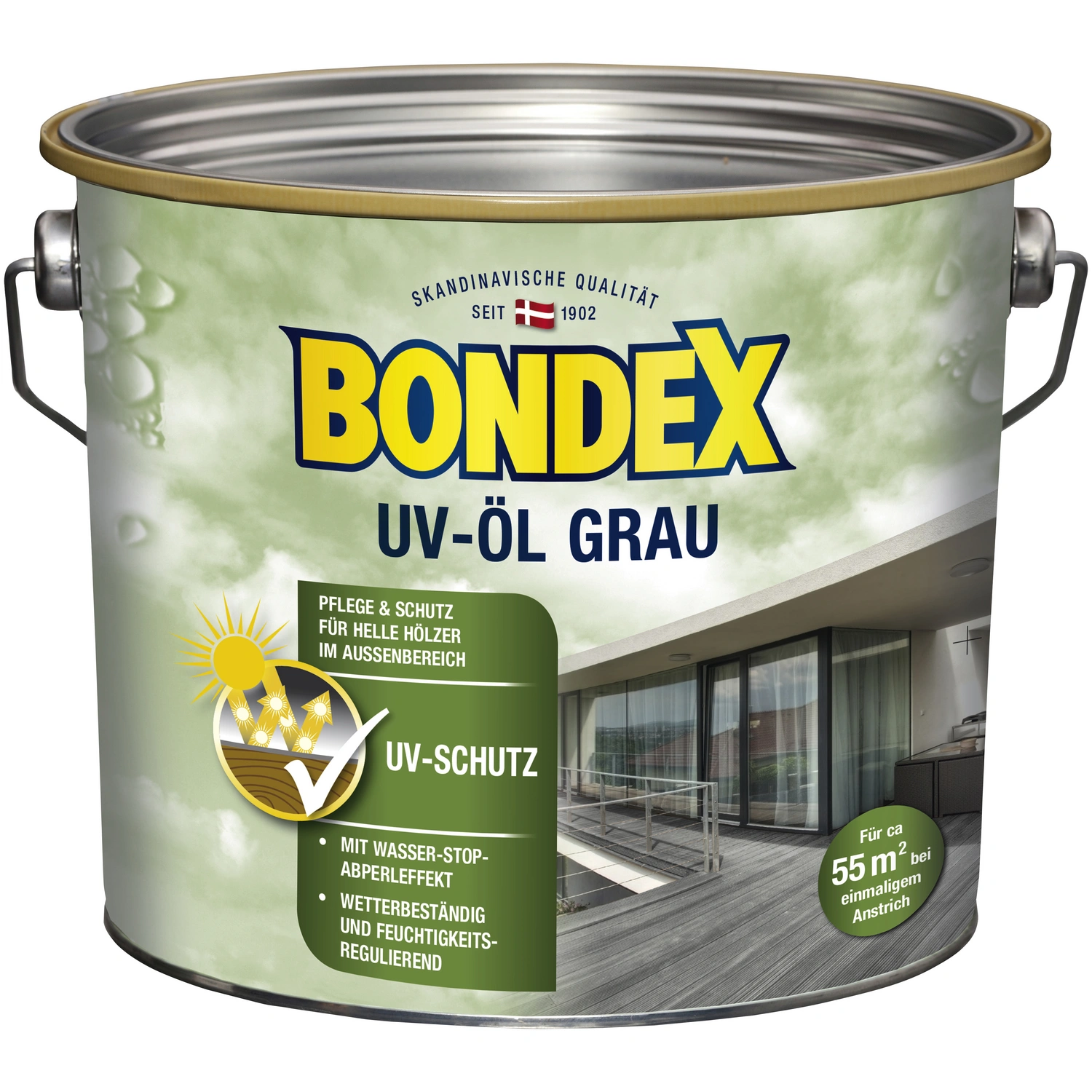 Holzöl, 2,5 l, grau