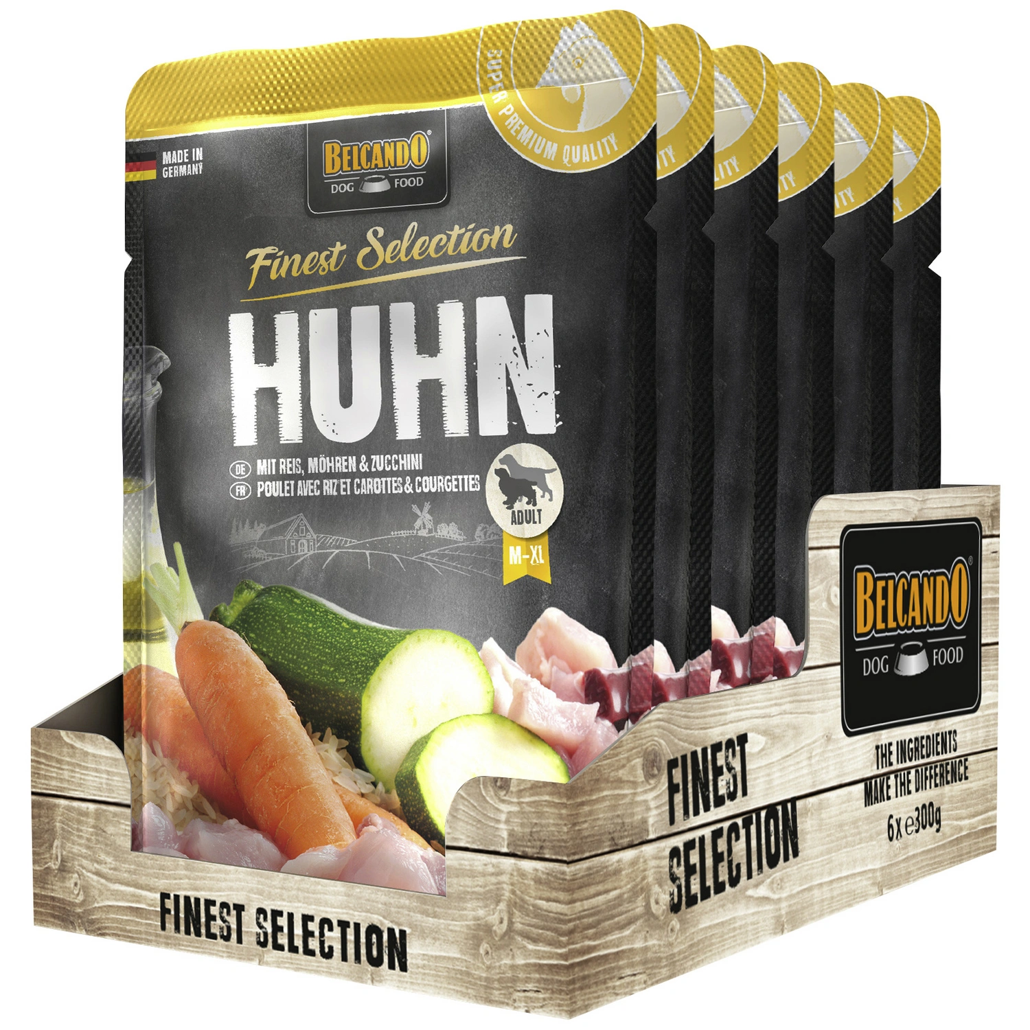 Hunde-Nassfutter, 125g, Huhn