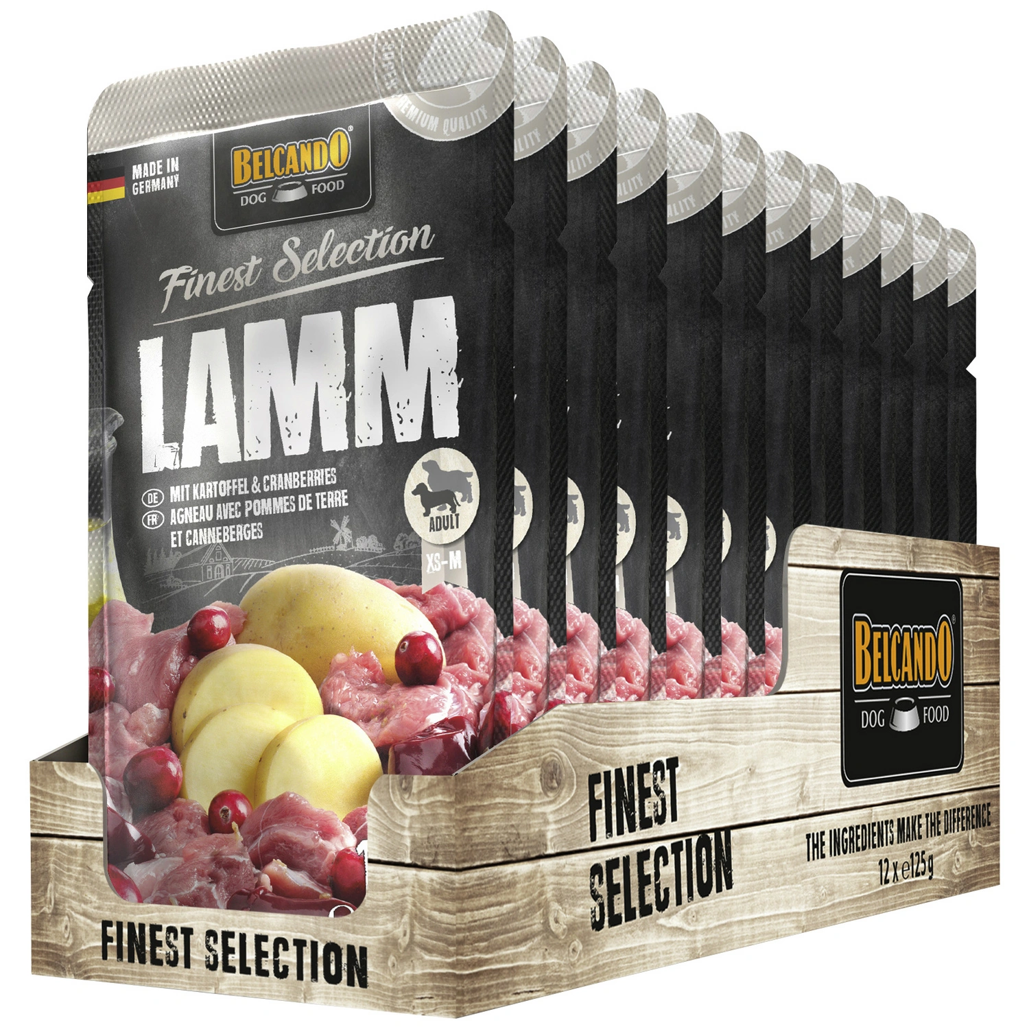 Hunde-Nassfutter, 125g, Lamm