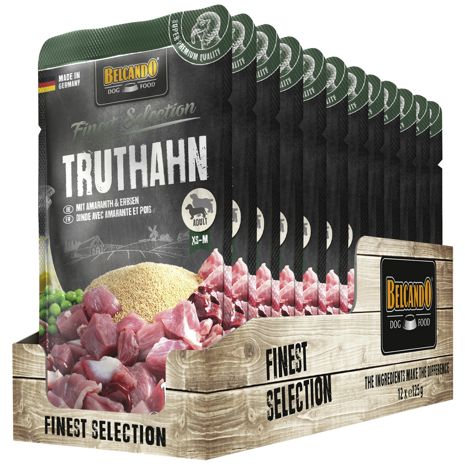 Hunde-Nassfutter, 125g, Truthahn