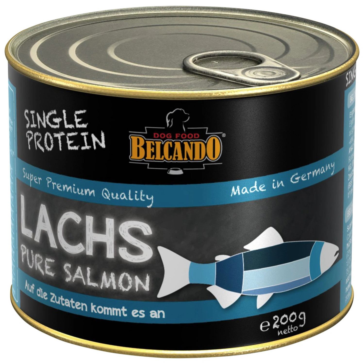 Hunde-Nassfutter, 200 g, Lachs