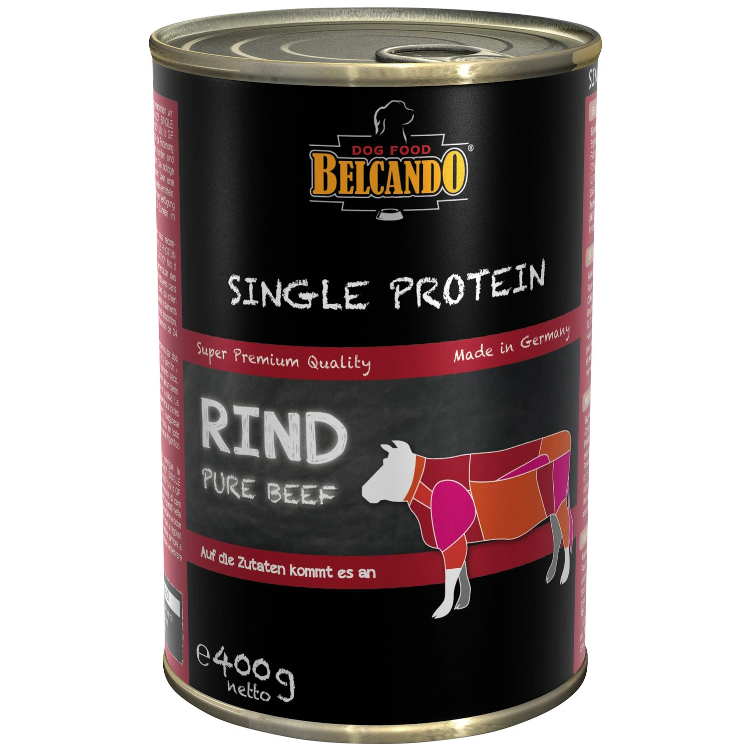 Hunde-Nassfutter, 400 g, Rind