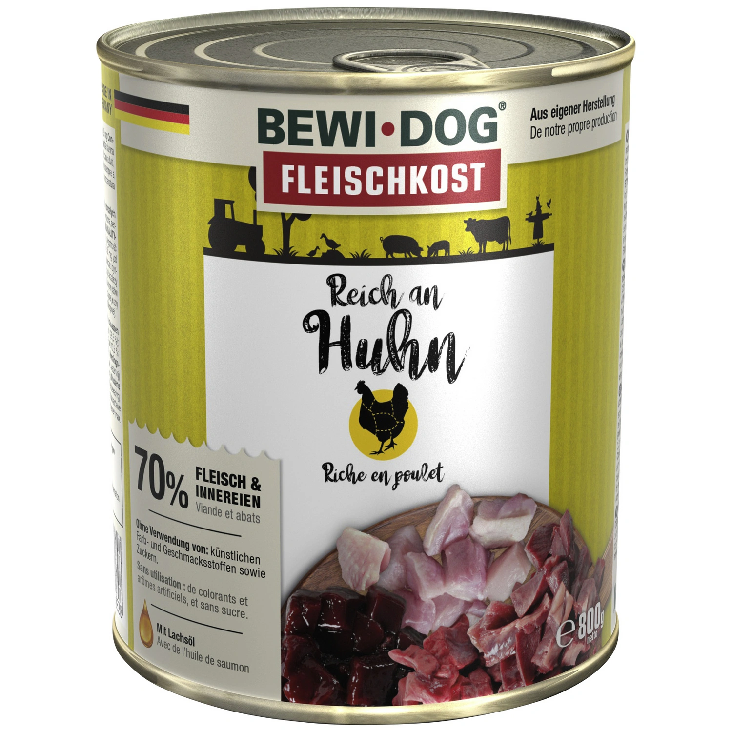 Hunde-Nassfutter, 800 g, Huhn