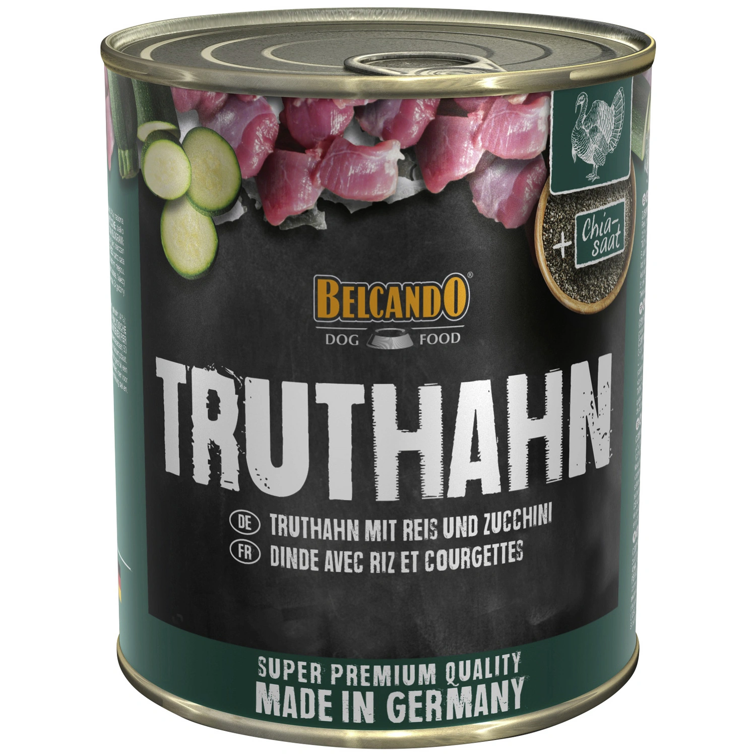 Hunde-Nassfutter, 800 g, Pute