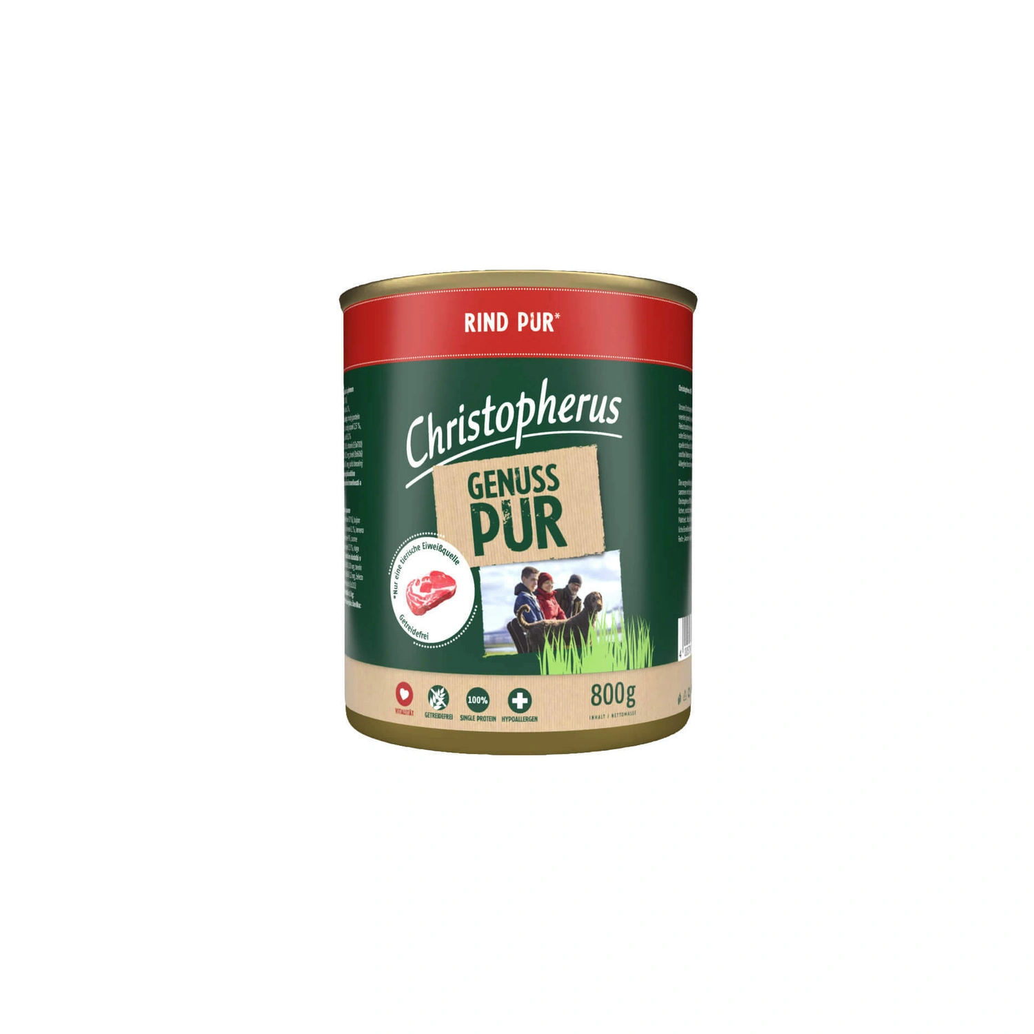 Hunde-Nassfutter »Christopherus Hund Pur«, 6 Stück, je 800 g