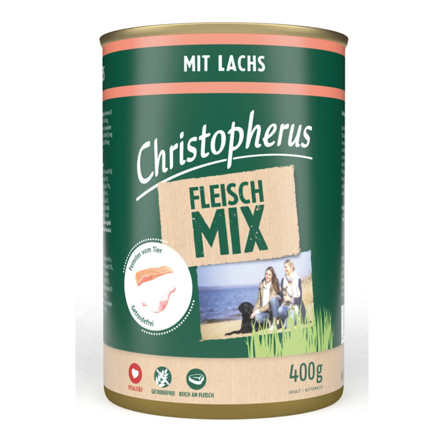Hunde-Nassfutter »Fleischmix«, Lachs, 400 g