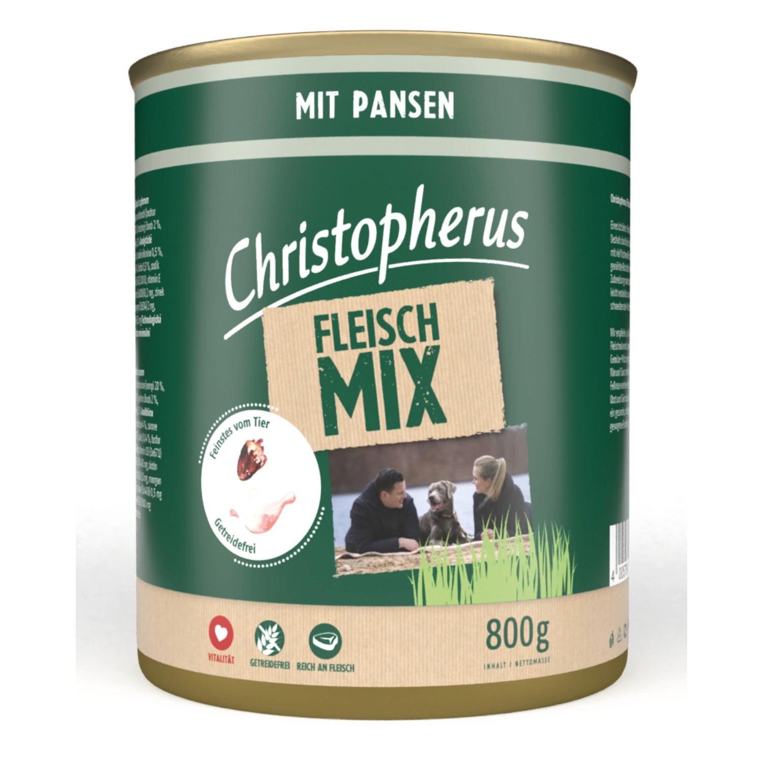 Hunde-Nassfutter »Fleischmix«, Pansen, 800 g