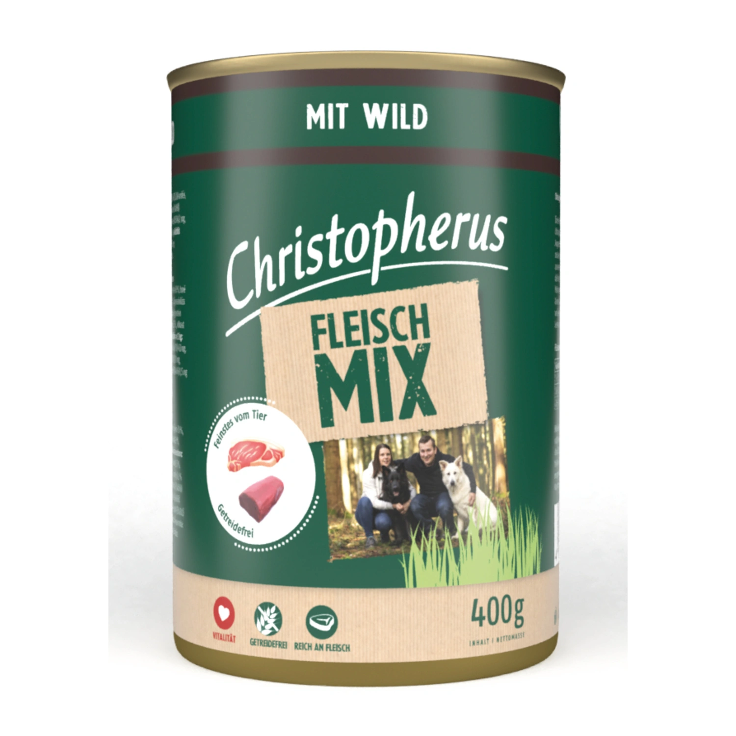 Hunde-Nassfutter »Fleischmix«, Wild, 400 g