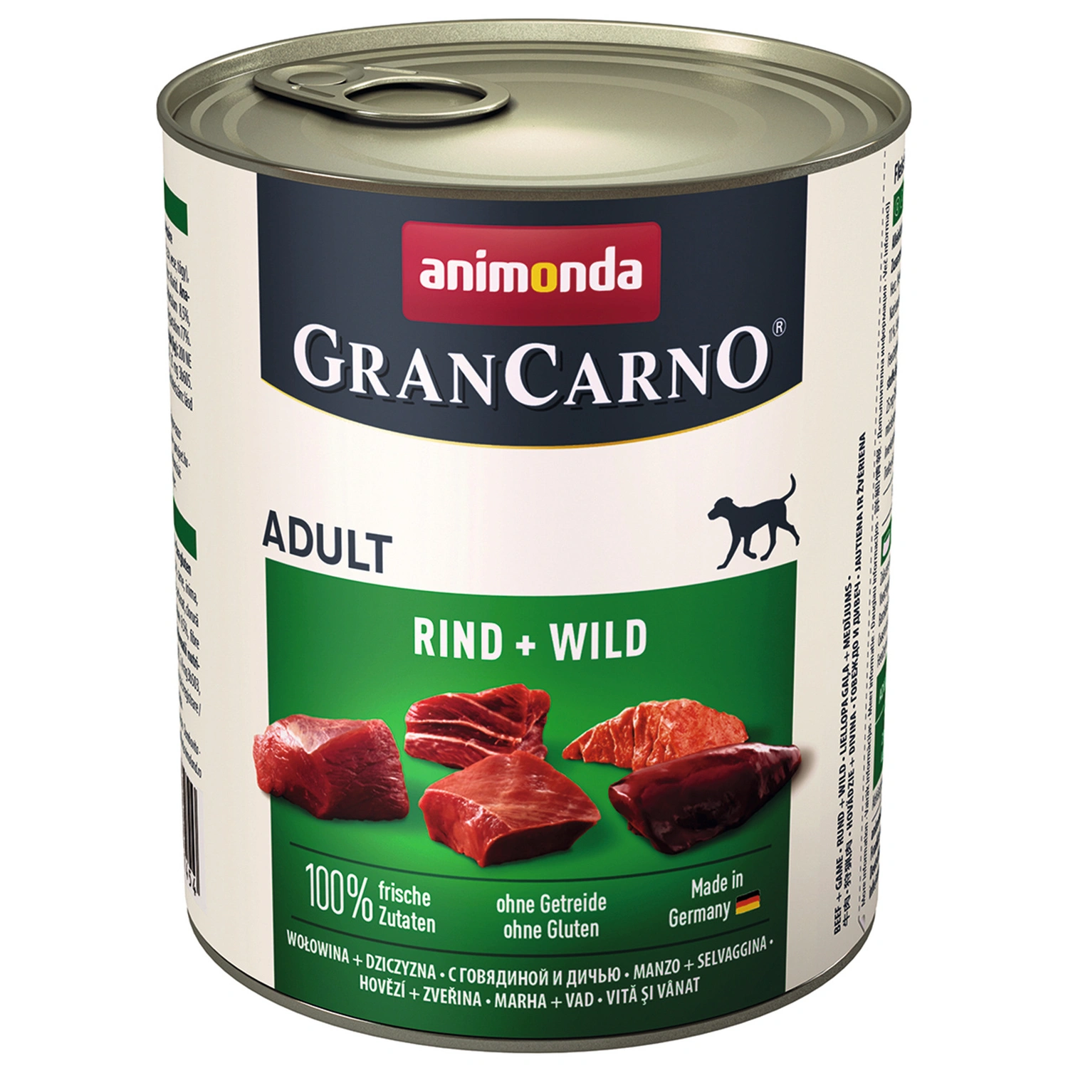 Hunde-Nassfutter »GranCarno«, Rind/Wild, 800 g
