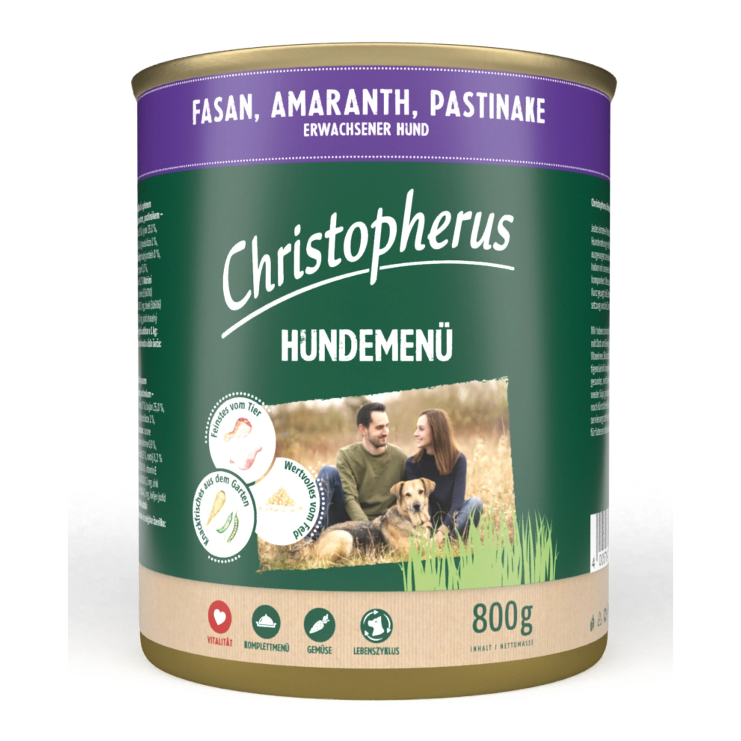 Hunde-Nassfutter »Hundemenü«, Fasan, 800 g