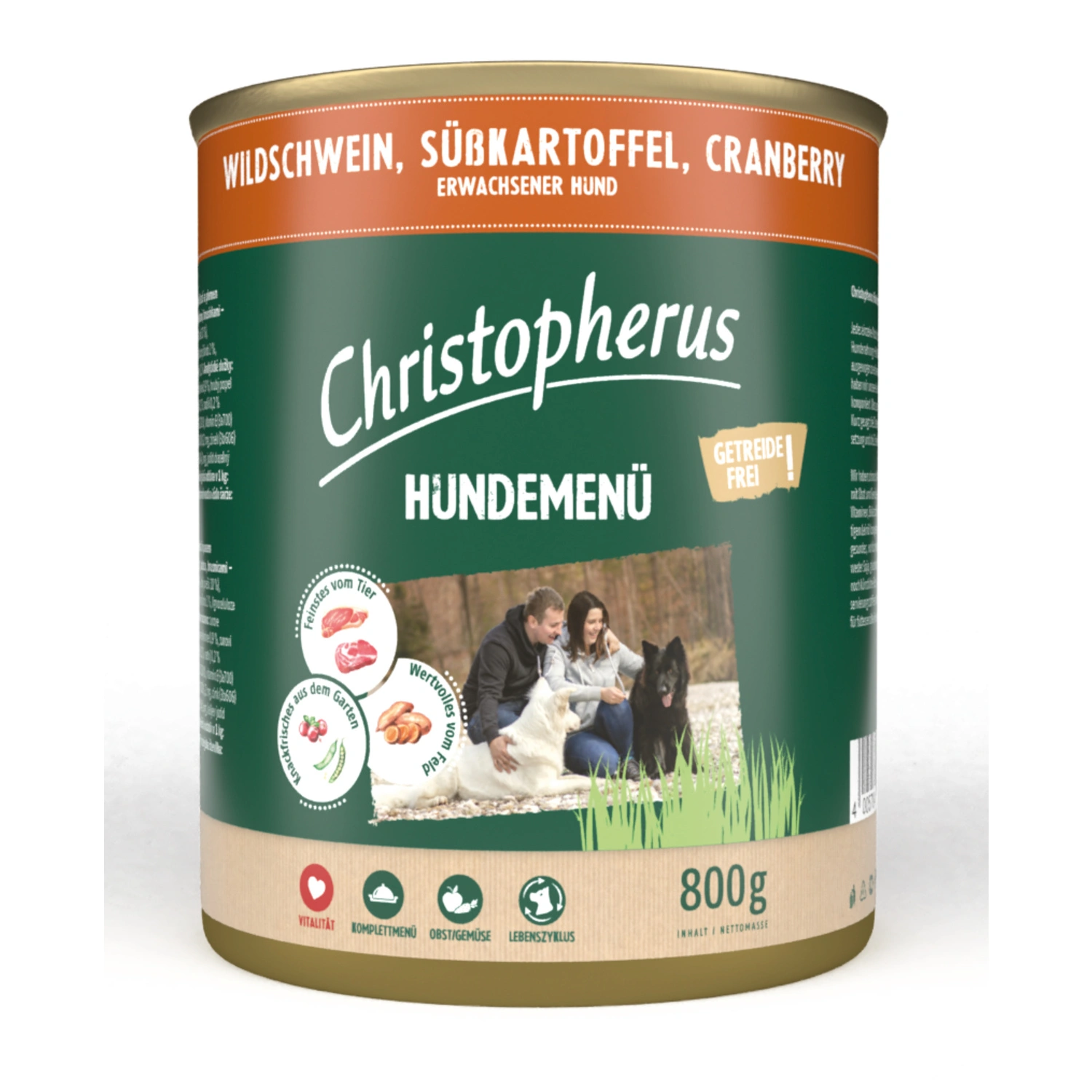 Hunde-Nassfutter »Hundemenü«, WildschwEin, 800 g