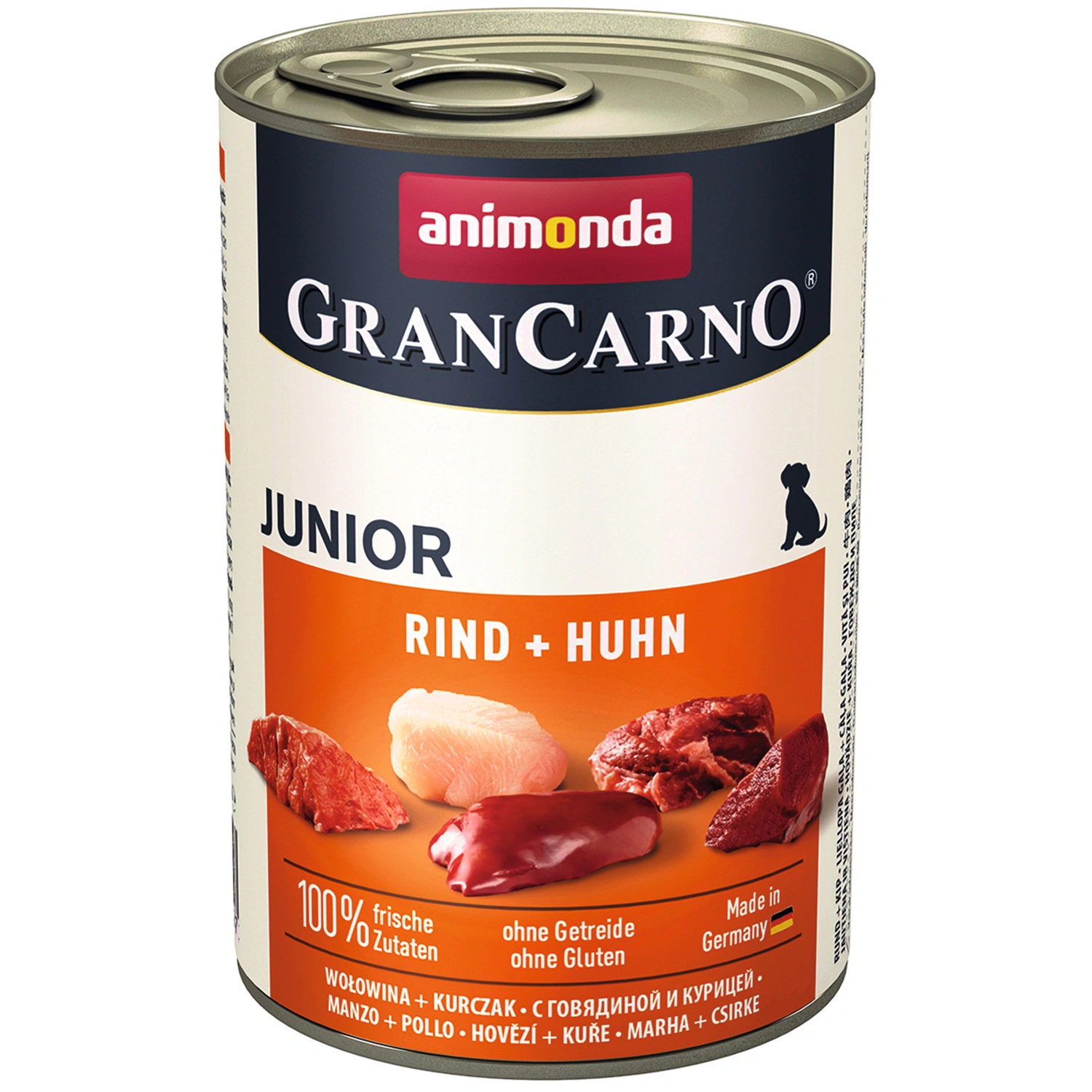 Hunde-Nassfutter »Junior«, Rind/Huhn, 400 g
