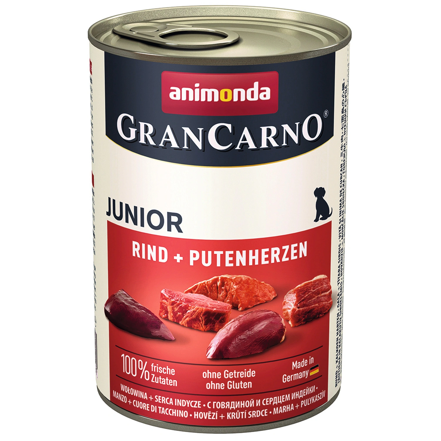 Hunde-Nassfutter »Junior«, Rind/Pute, 400 g