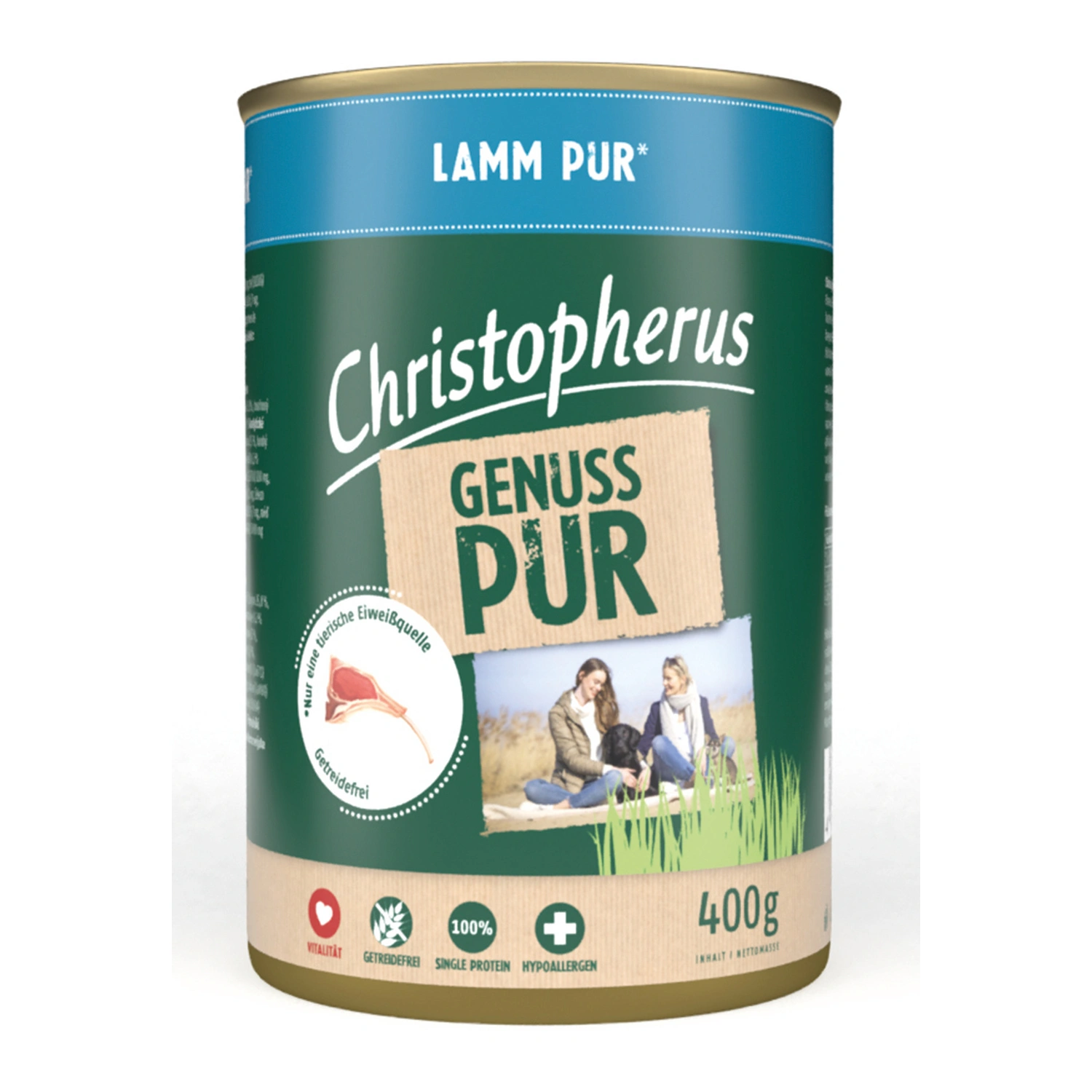 Hunde-Nassfutter »Pur«, Lamm, 400 g