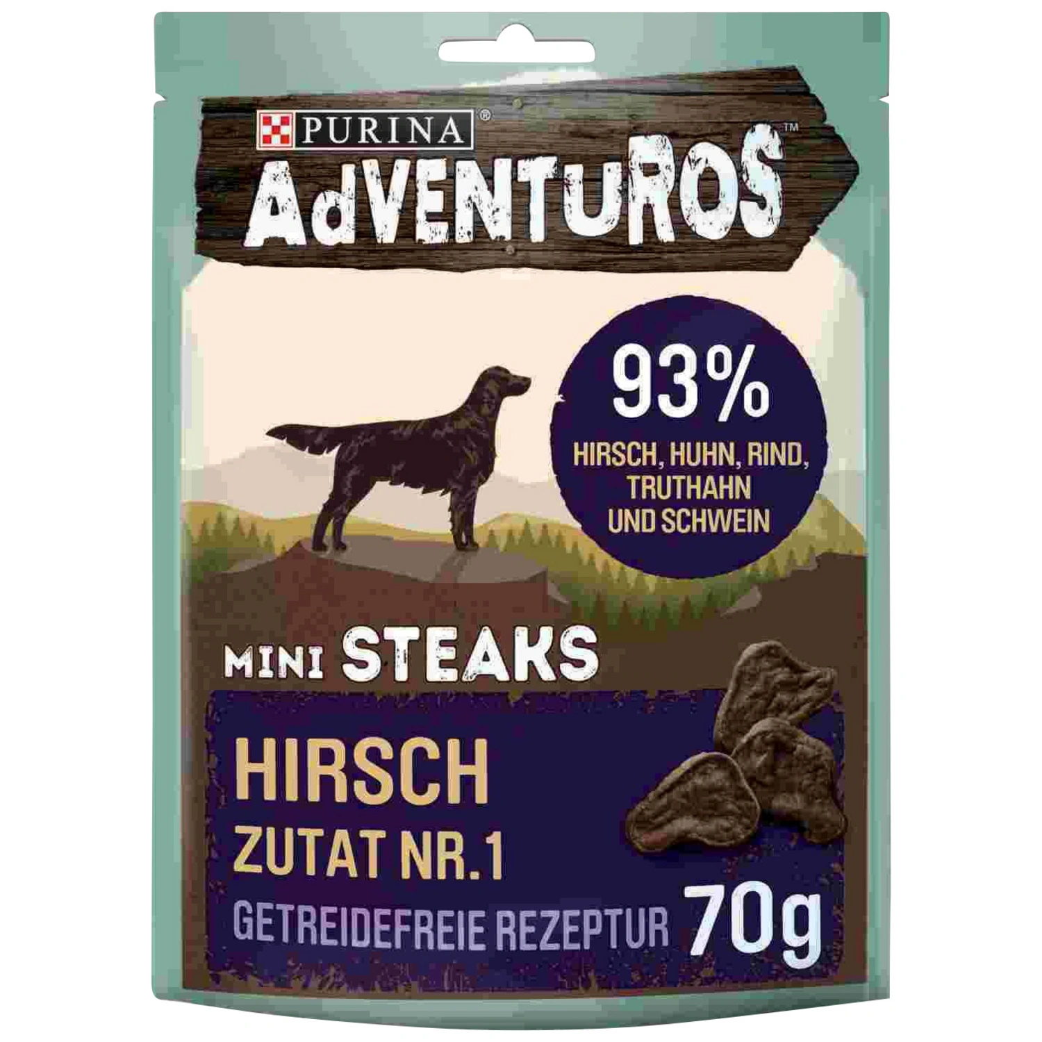 Hundesnack »Adventuros«, Hirsch, 70 g