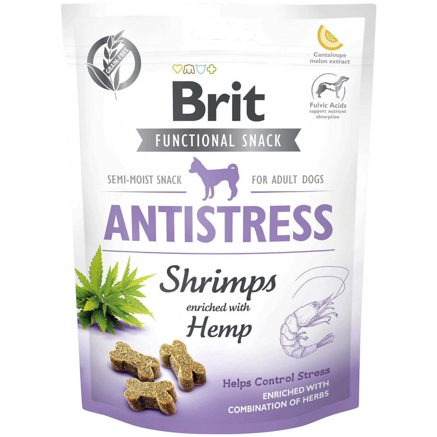 Hundesnack »Antistress«, 150 g, Shrimps/Hanf