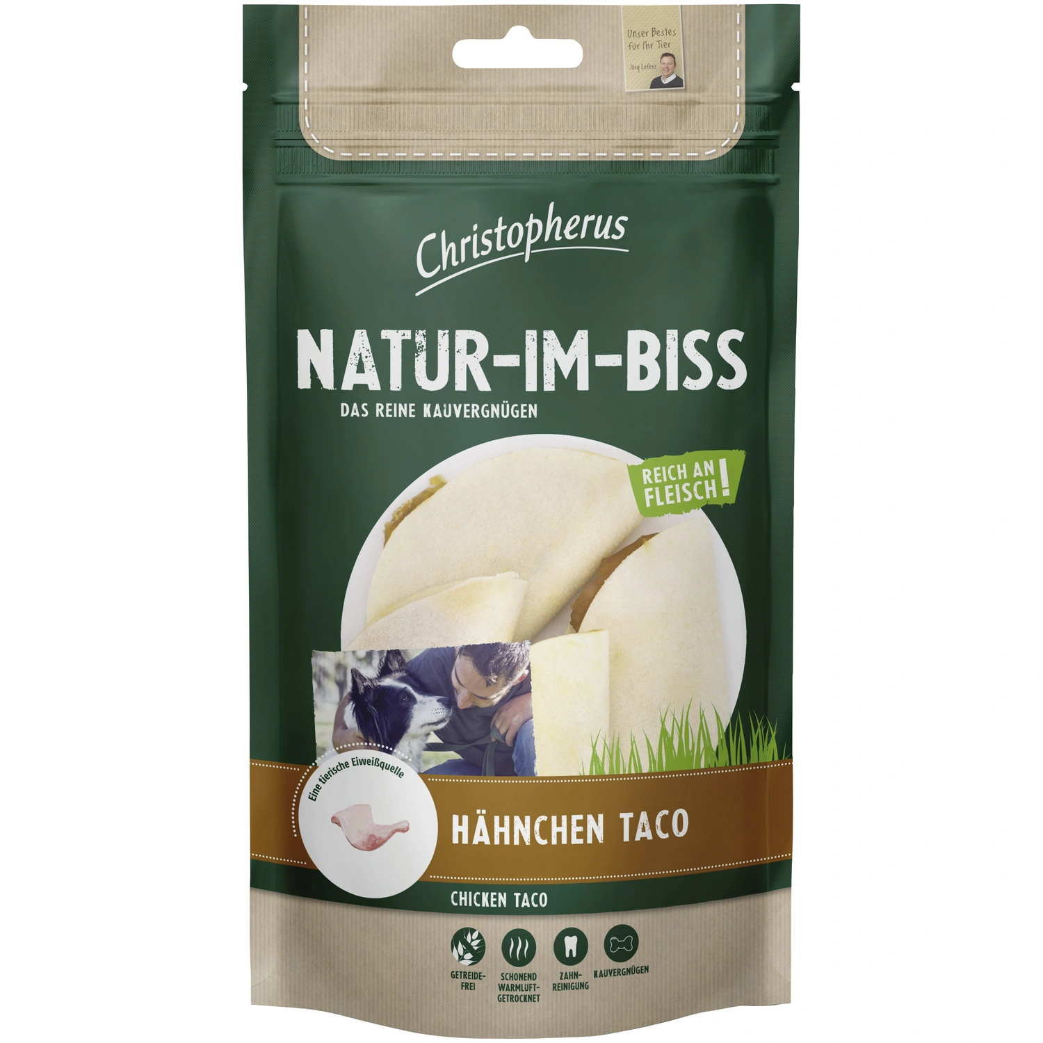 Hundesnack »Natur-im-Biss«, 65 g, Hähnchen