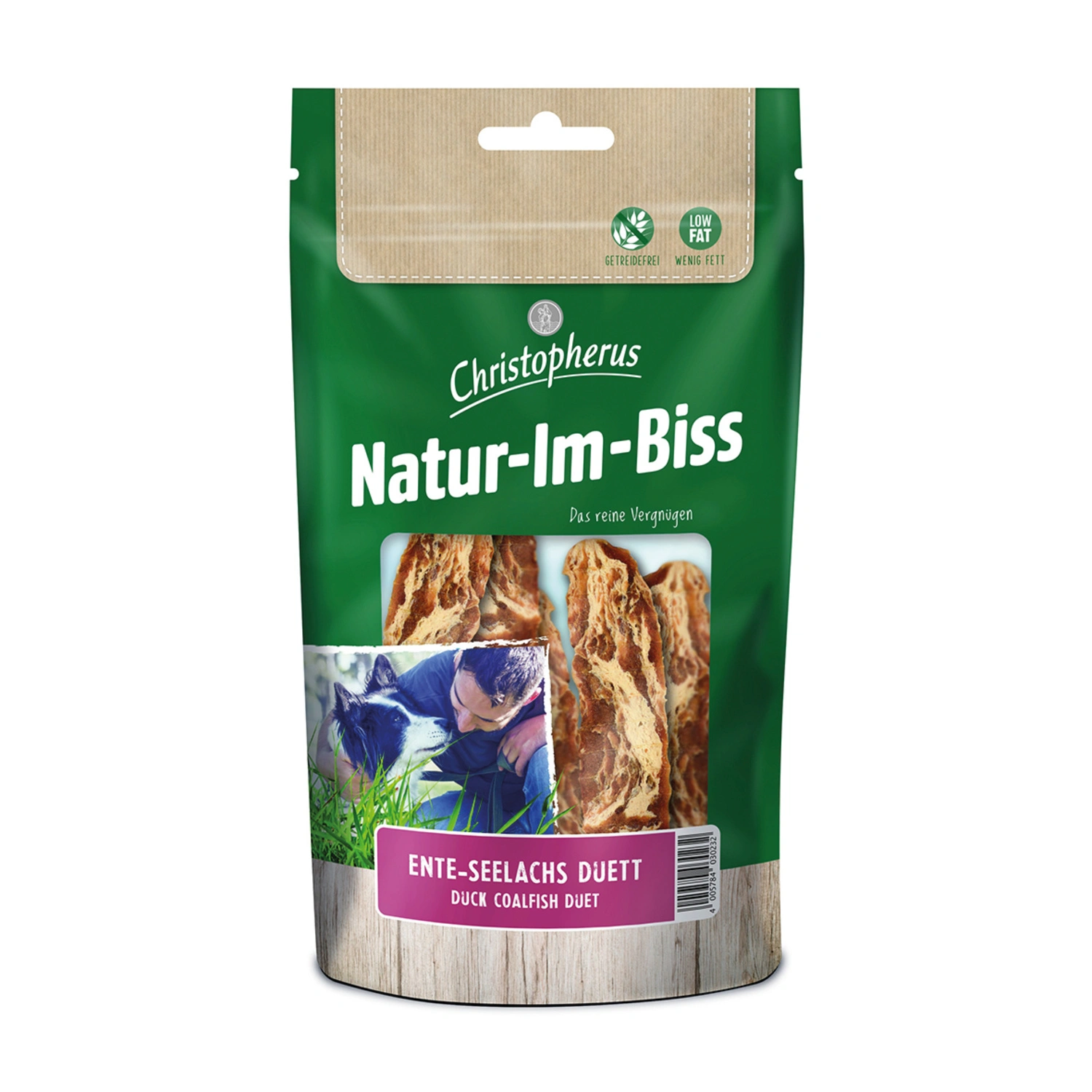 Hundesnack »Natur-Im-Biss«, Ente/Seelachs, 70 g