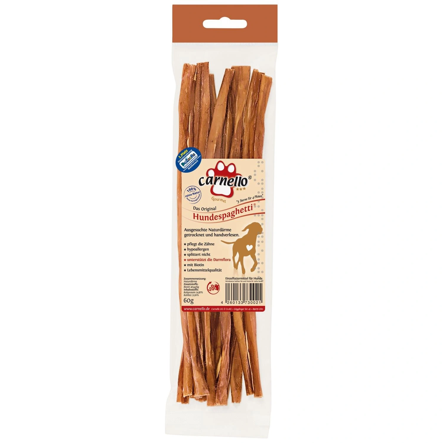 Hundetrockenfutter, 0,6 kg, Schweinedarm