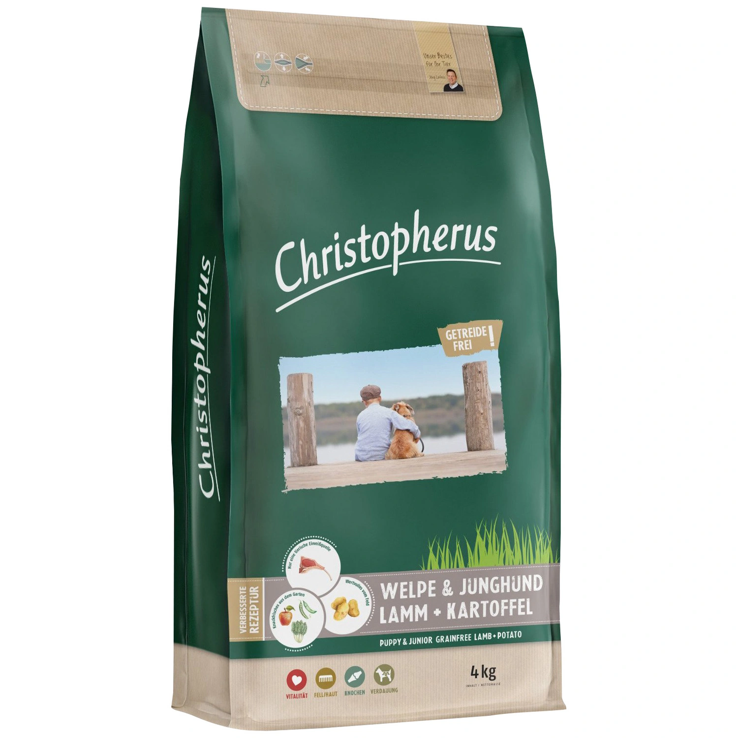 Hundetrockenfutter, 1 Beutel à 4000 g