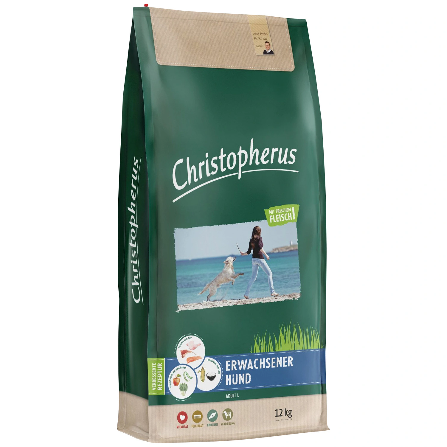 Hundetrockenfutter »Adult«, 1 Beutel à 12000 g