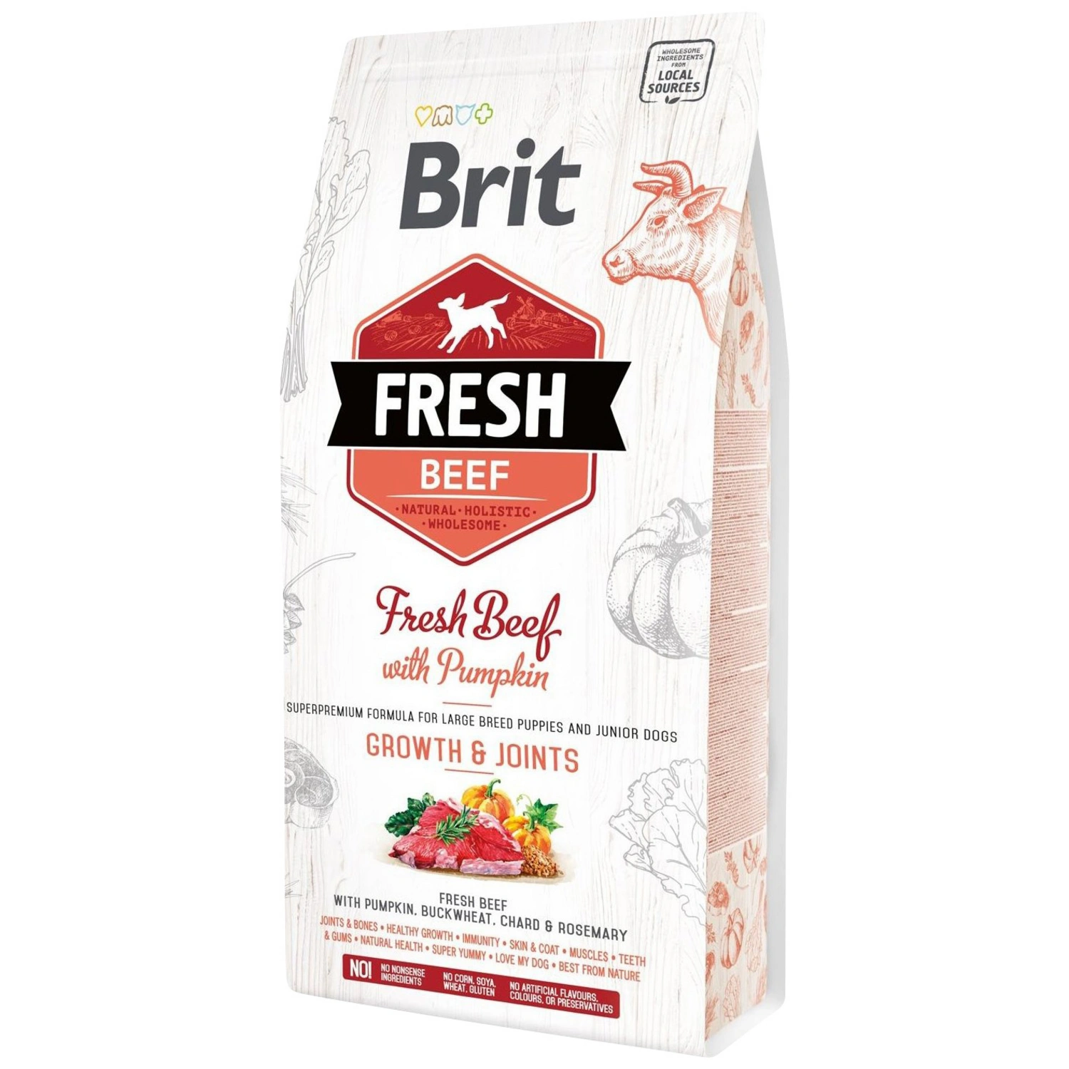 Hundetrockenfutter »BRIT Fresh Dog«, 12 kg, Rind