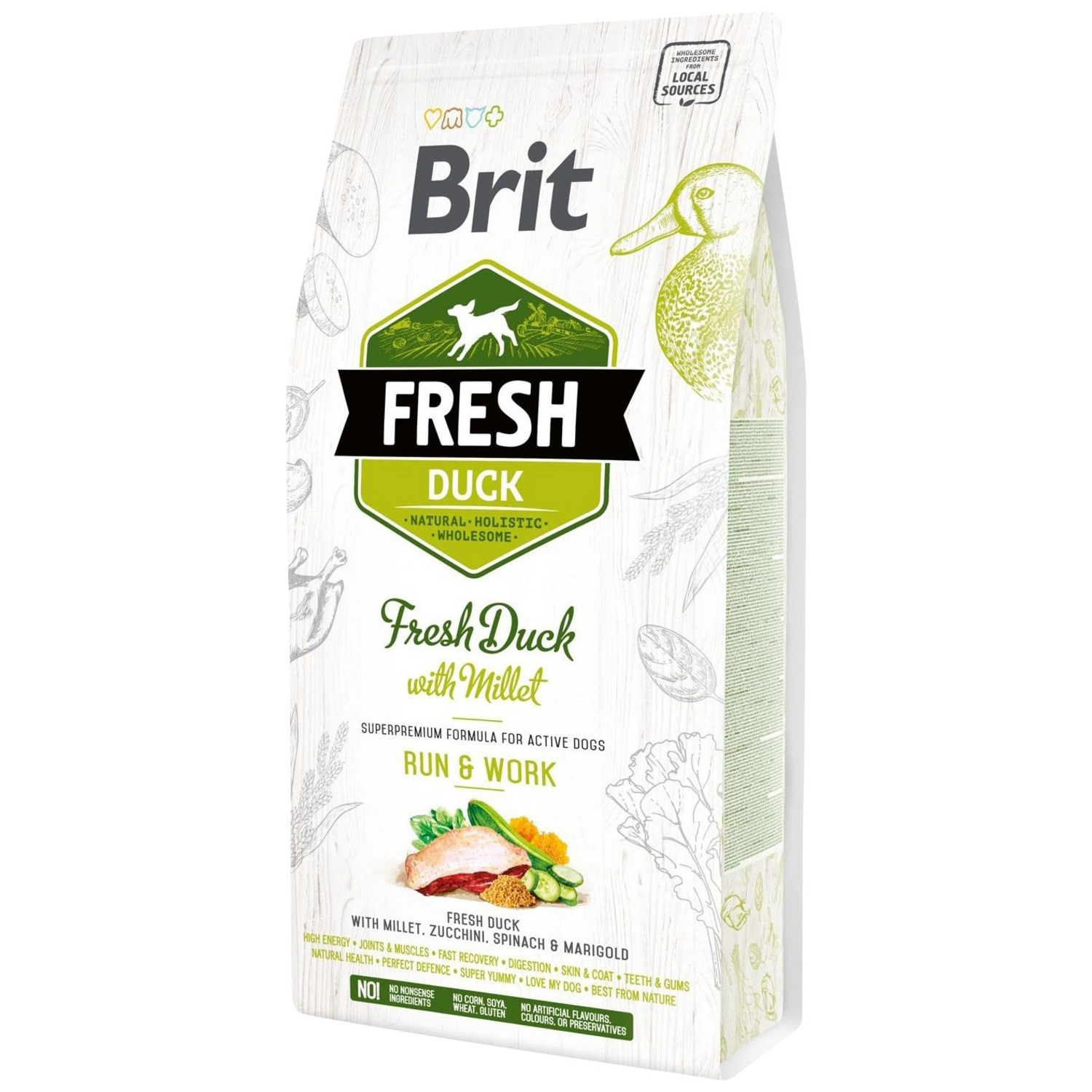 Hundetrockenfutter »BRIT Fresh Dog«, 2,5 kg, Ente