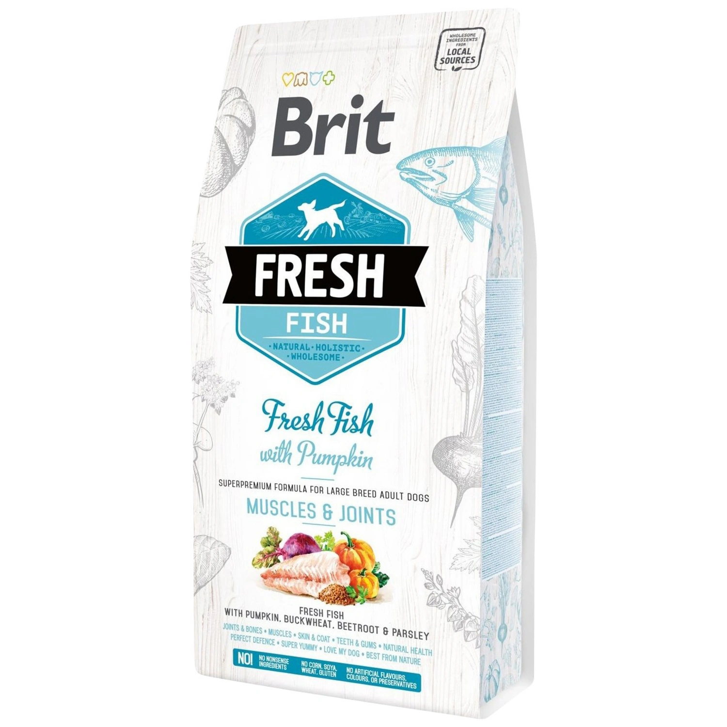 Hundetrockenfutter »BRIT Fresh Dog«, 2,5 kg, Fisch