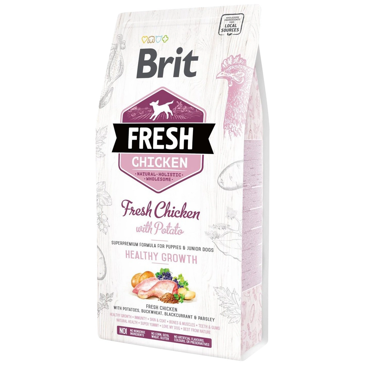 Hundetrockenfutter »BRIT Fresh Dog«, 2,5 kg, Huhn