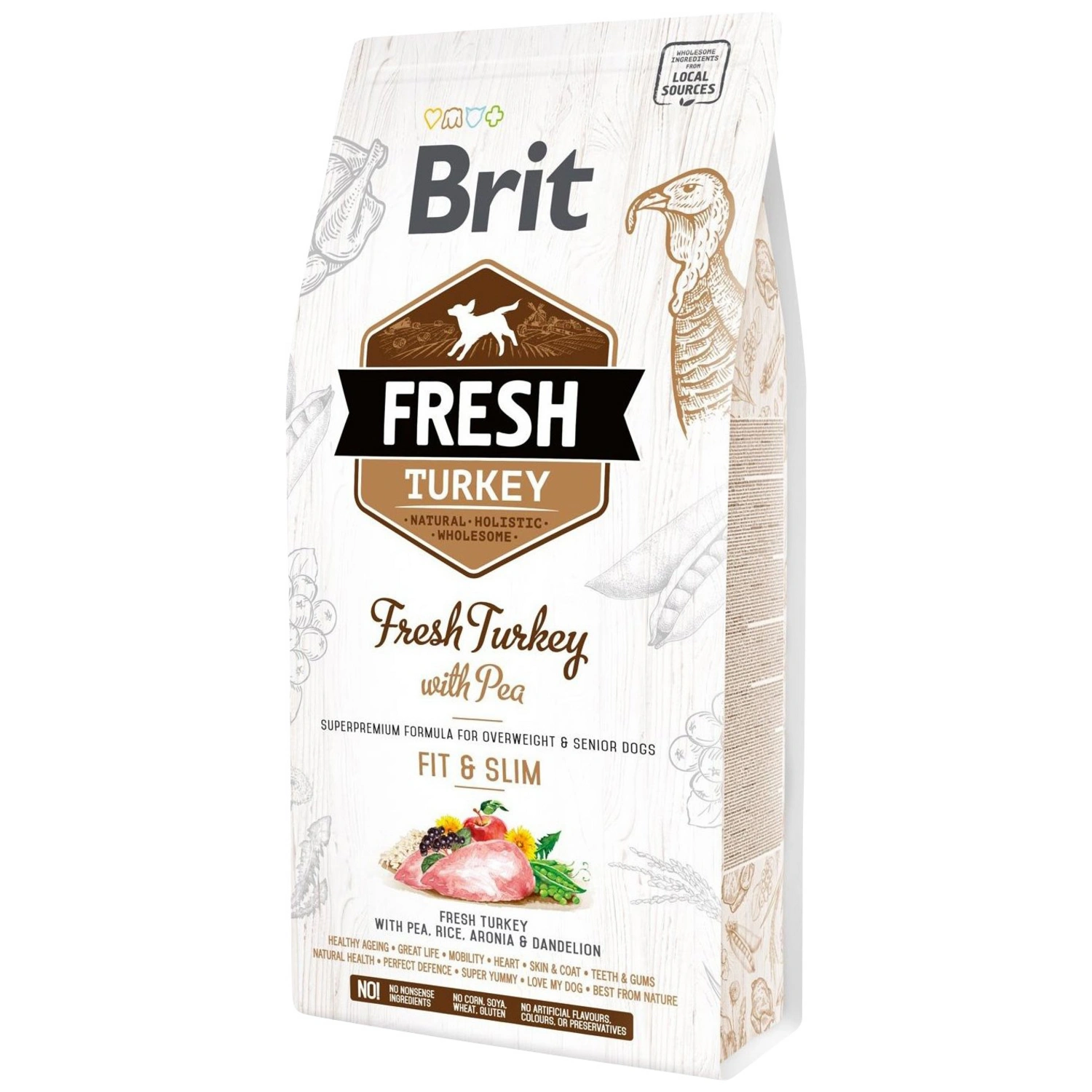 Hundetrockenfutter »BRIT Fresh Dog«, 2,5 kg, Truthahn