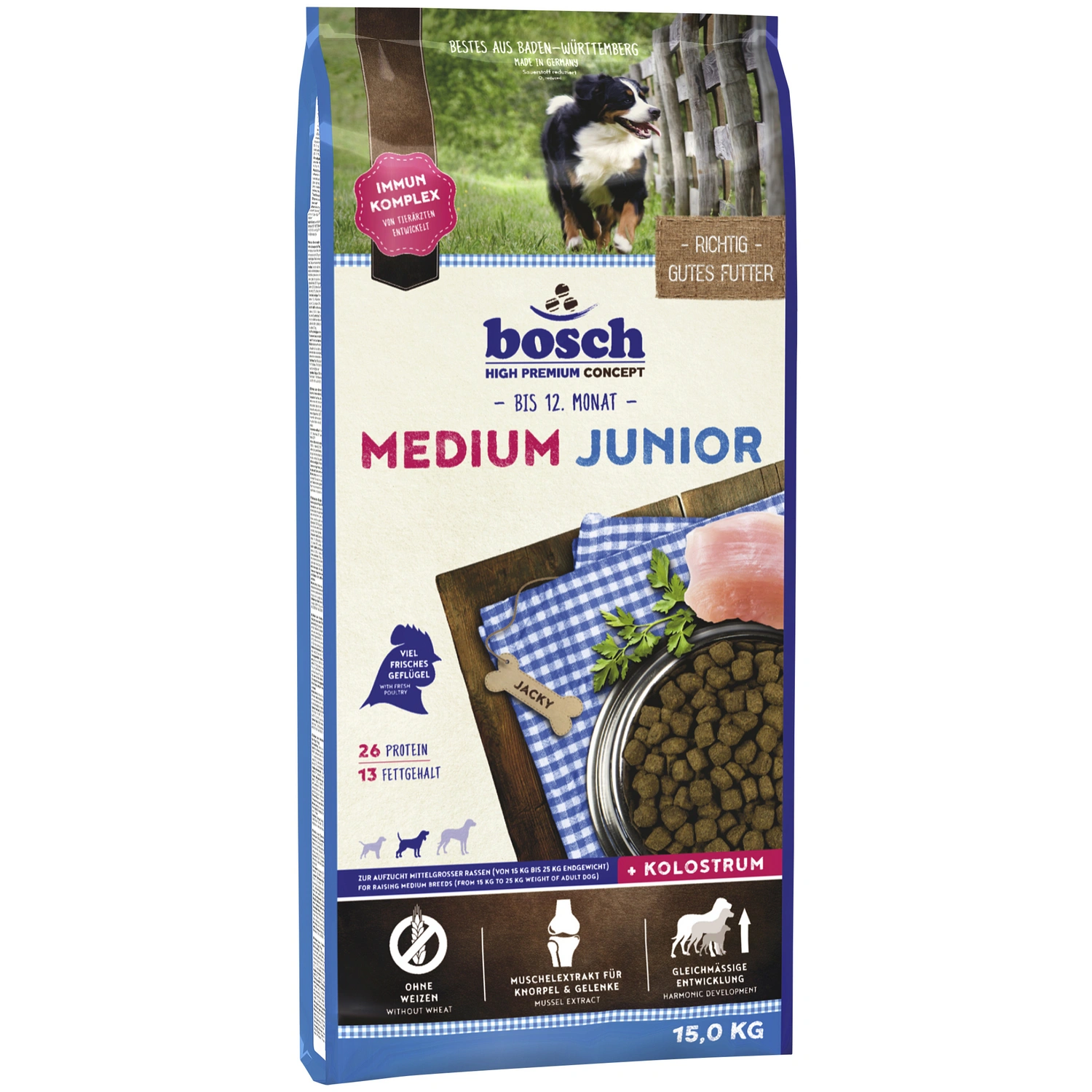 Hundetrockenfutter »Medium«, 1 Beutel à 15000 g