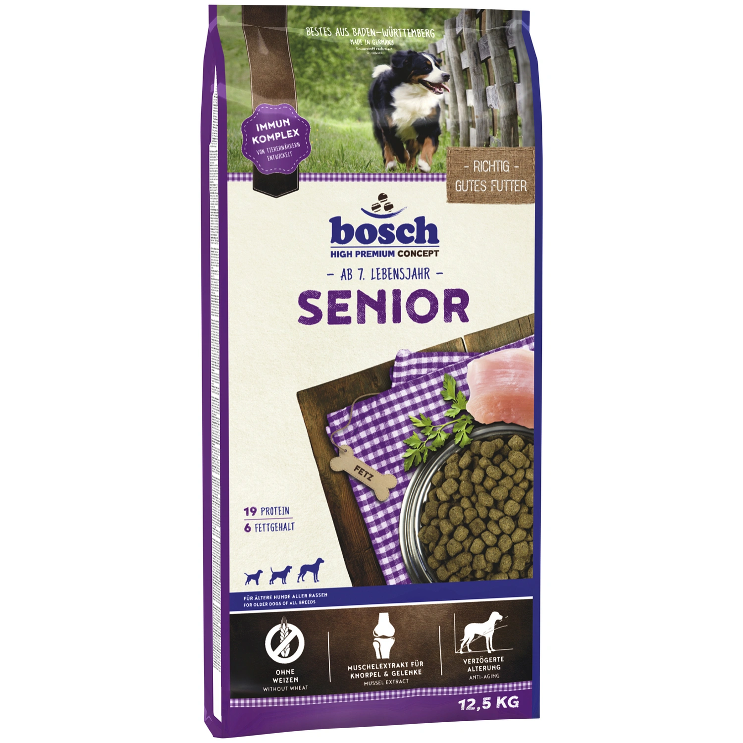 Hundetrockenfutter »Senior«, 1 Beutel à 12500 g