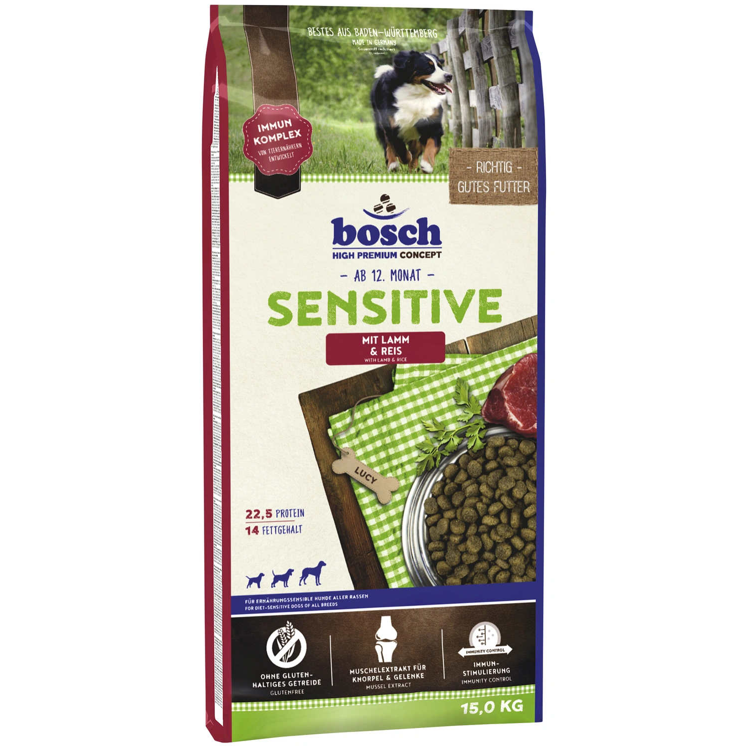 Hundetrockenfutter »Sensitive «, 1 Beutel à 15000 g