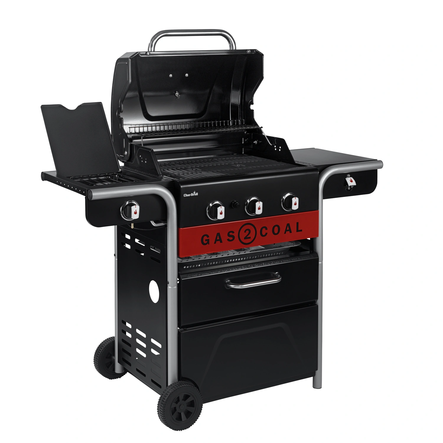 Hybridgrill »Gas2Coal 2.0 Line«, 3 Brenner, Grillfläche: 64,2 x 44,1 cm,