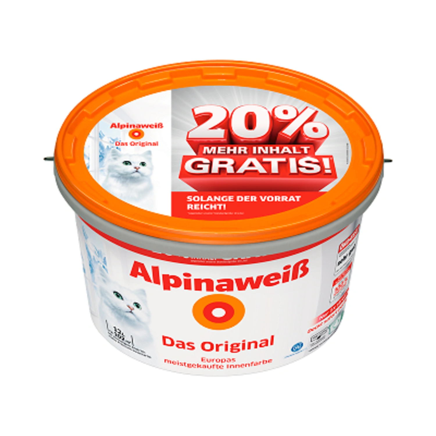 Innenfarbe »Alpinaweiß – Das Original«, 12 Liter, matt