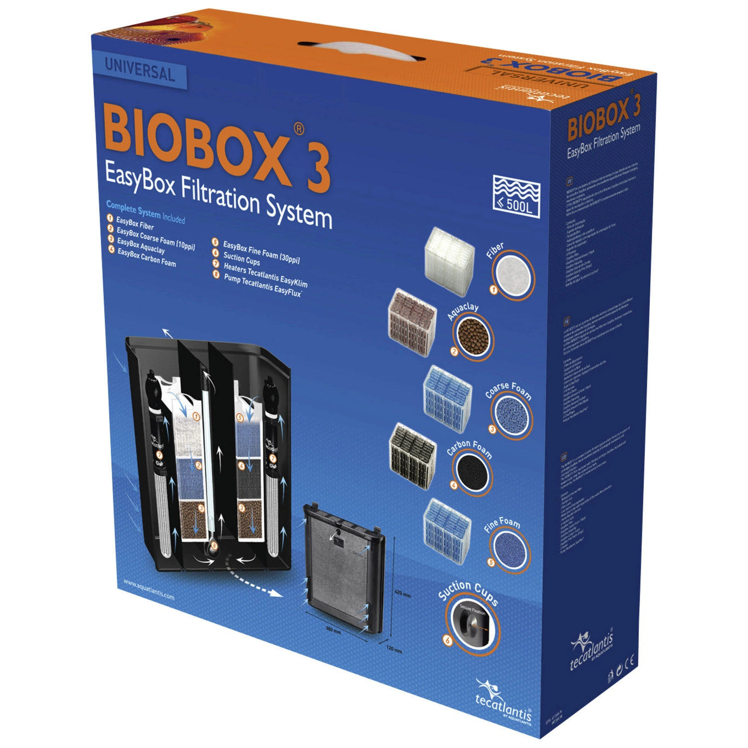 Innenfilter »BIOBOX«, 9 W, für Aquarien bis: 500 l, schwarz