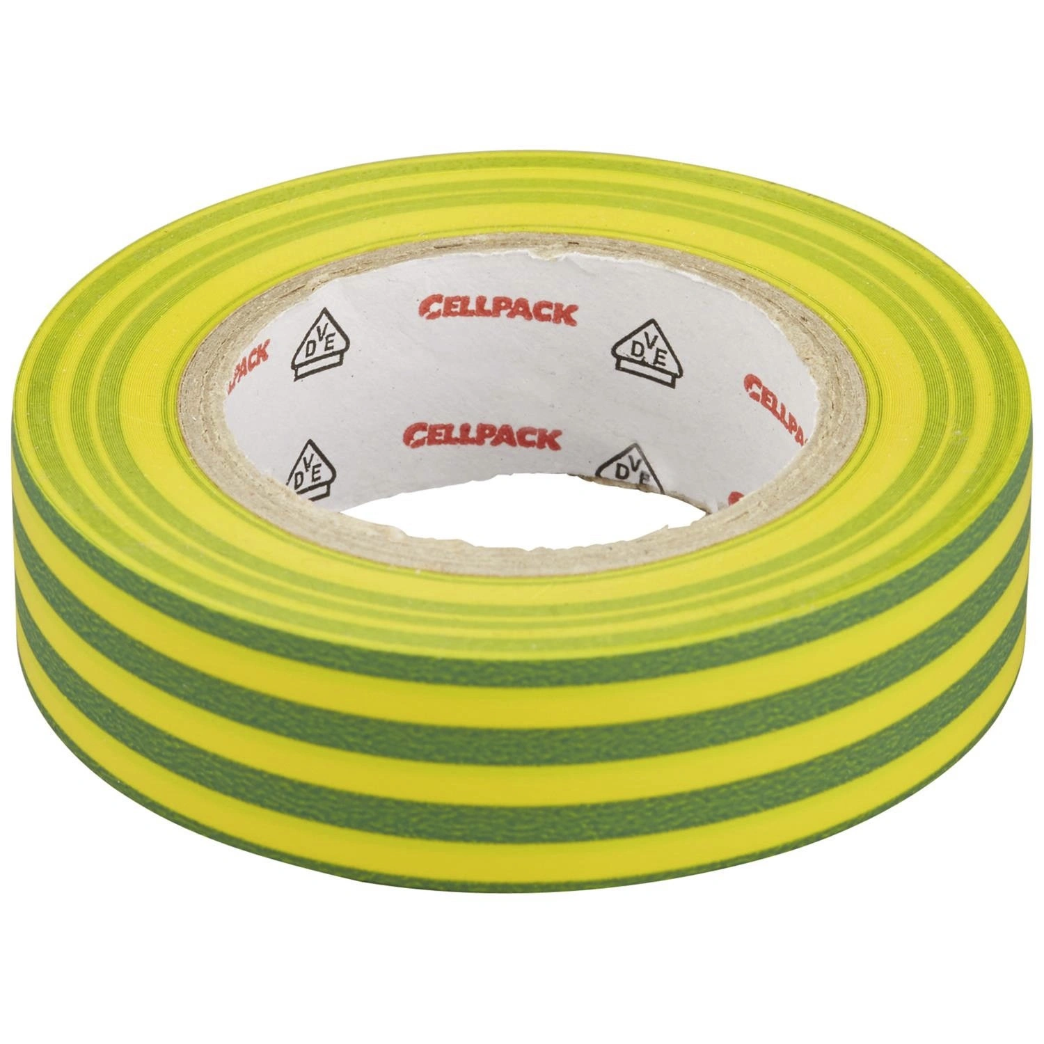 Isolierband, PVC, Gelb/Grün, 1.000 x 1,5 x 0,02 cm