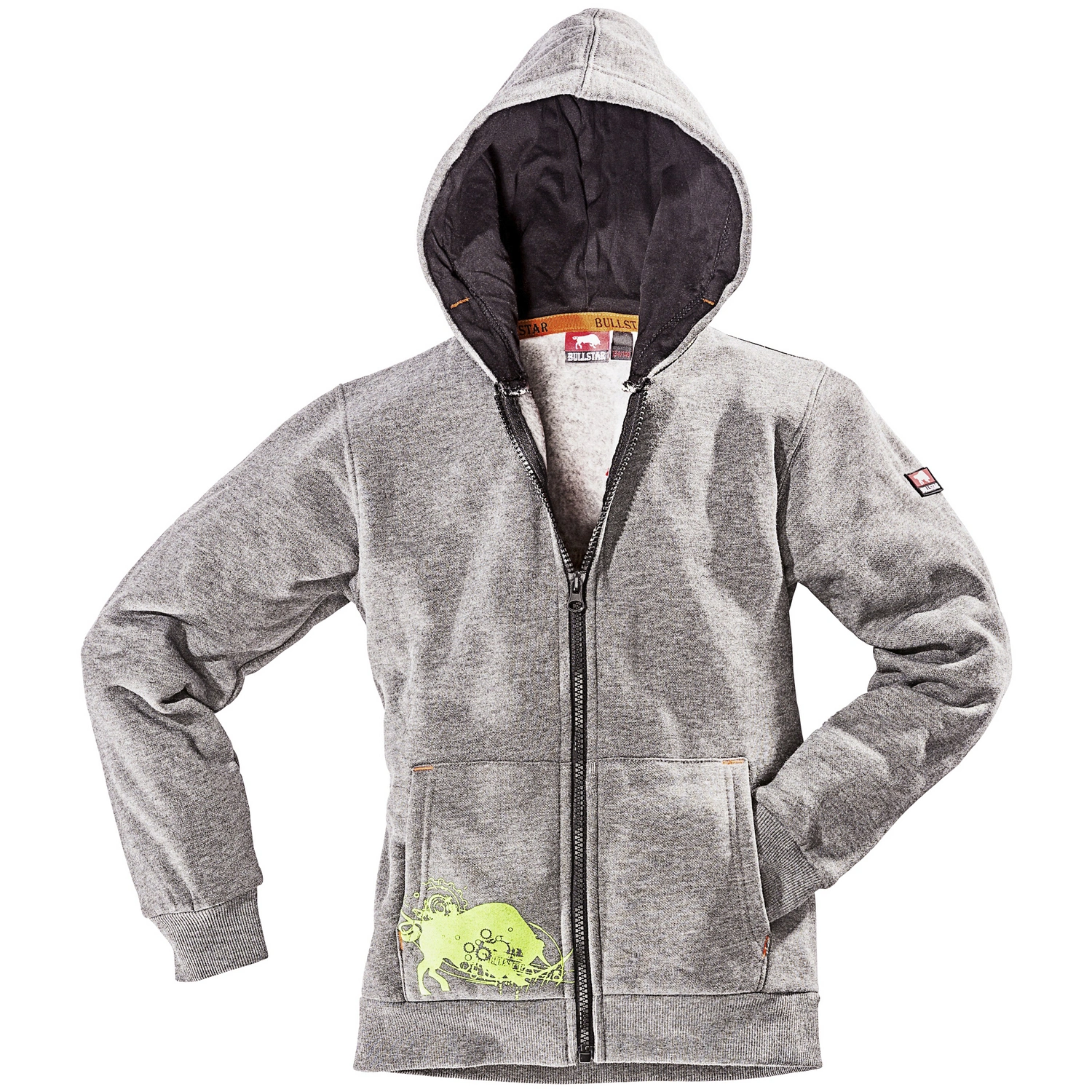 Jacke, grau, Baumwolle/Polyester, Gr. 122/128