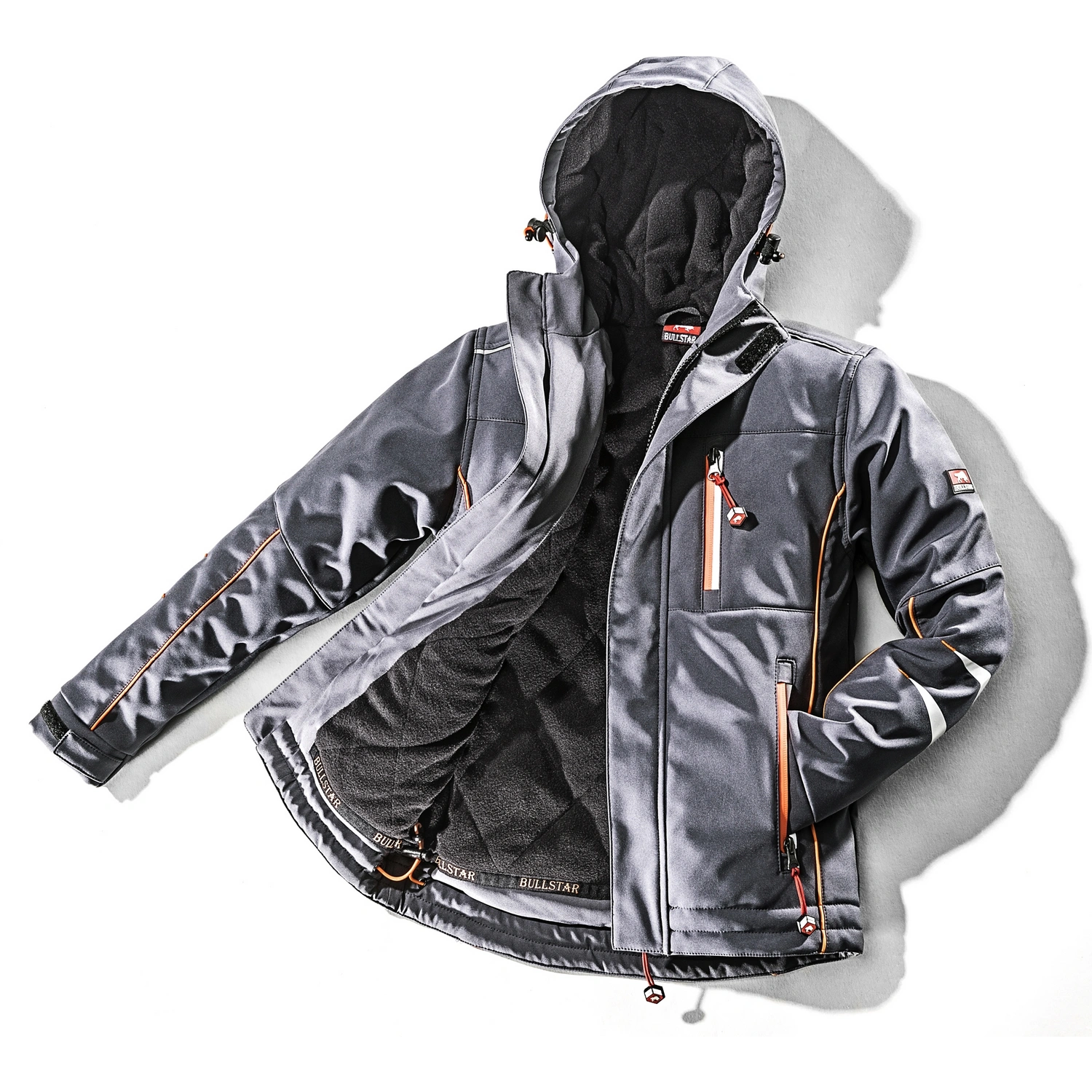 Jacke, grau, Elastan/Polyester, Gr. 170/176
