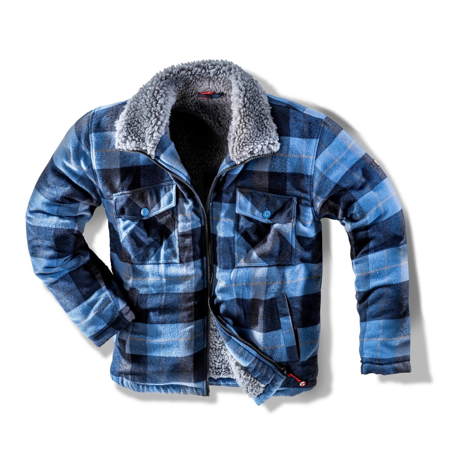 Jacke »WORXTAR«, taubenblau/schwarz, Polyacryl, Gr. XXXL
