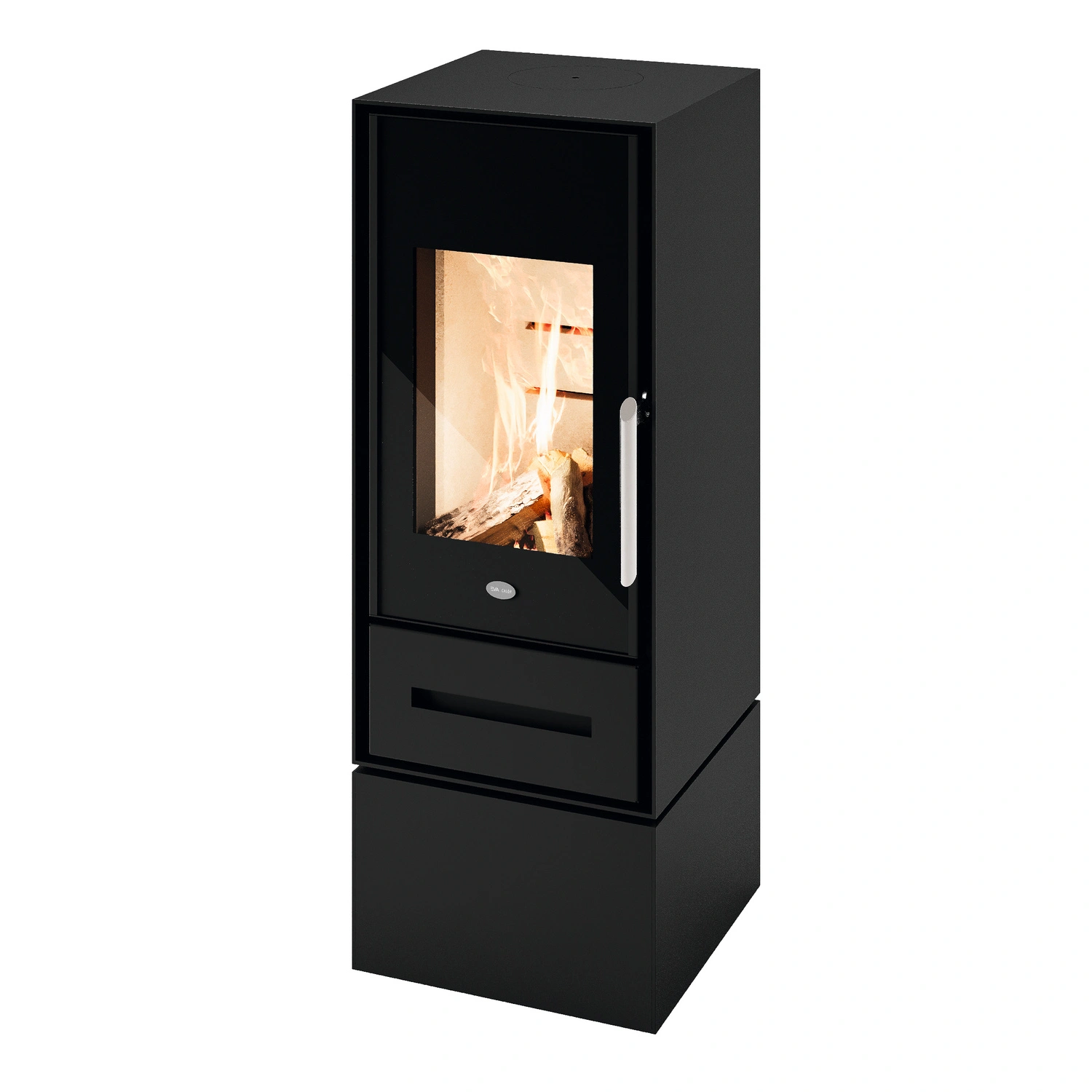 Kaminofen »Regina«, schwarz, Metall, 8 kW, Dauerbrand geeignet