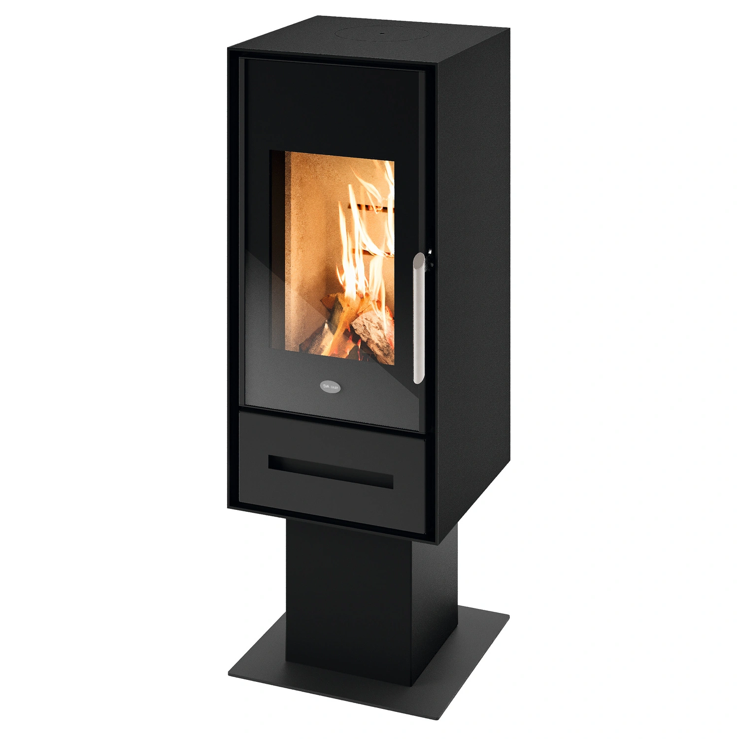 Kaminofen »Teresa«, schwarz, Metall, 8 kW, Dauerbrand geeignet