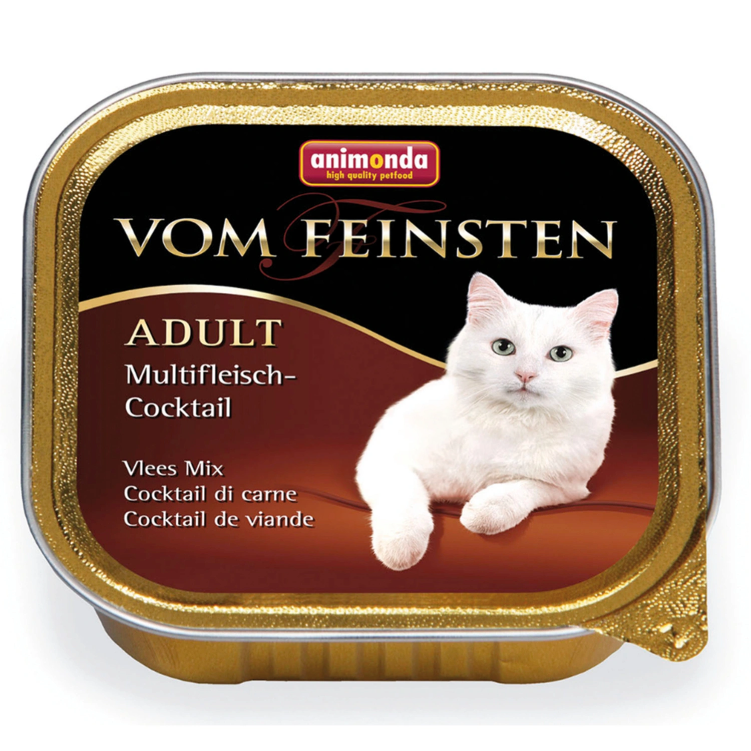 Katzen-Nassfutter »Adult«, Fleisch, 32 Schalen, je 100 g