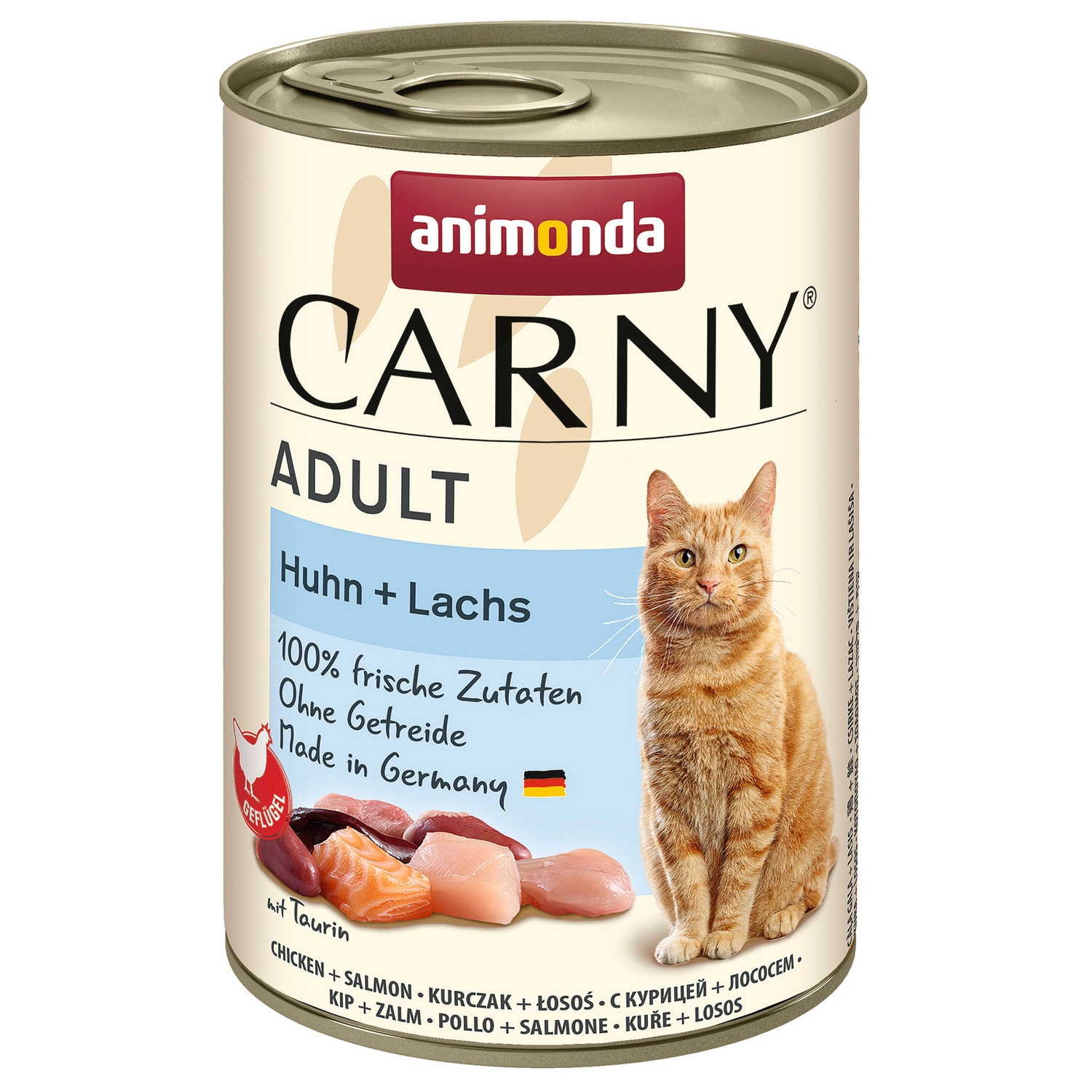 Katzen-Nassfutter »Carny«, Huhn/Lachs, 400 g